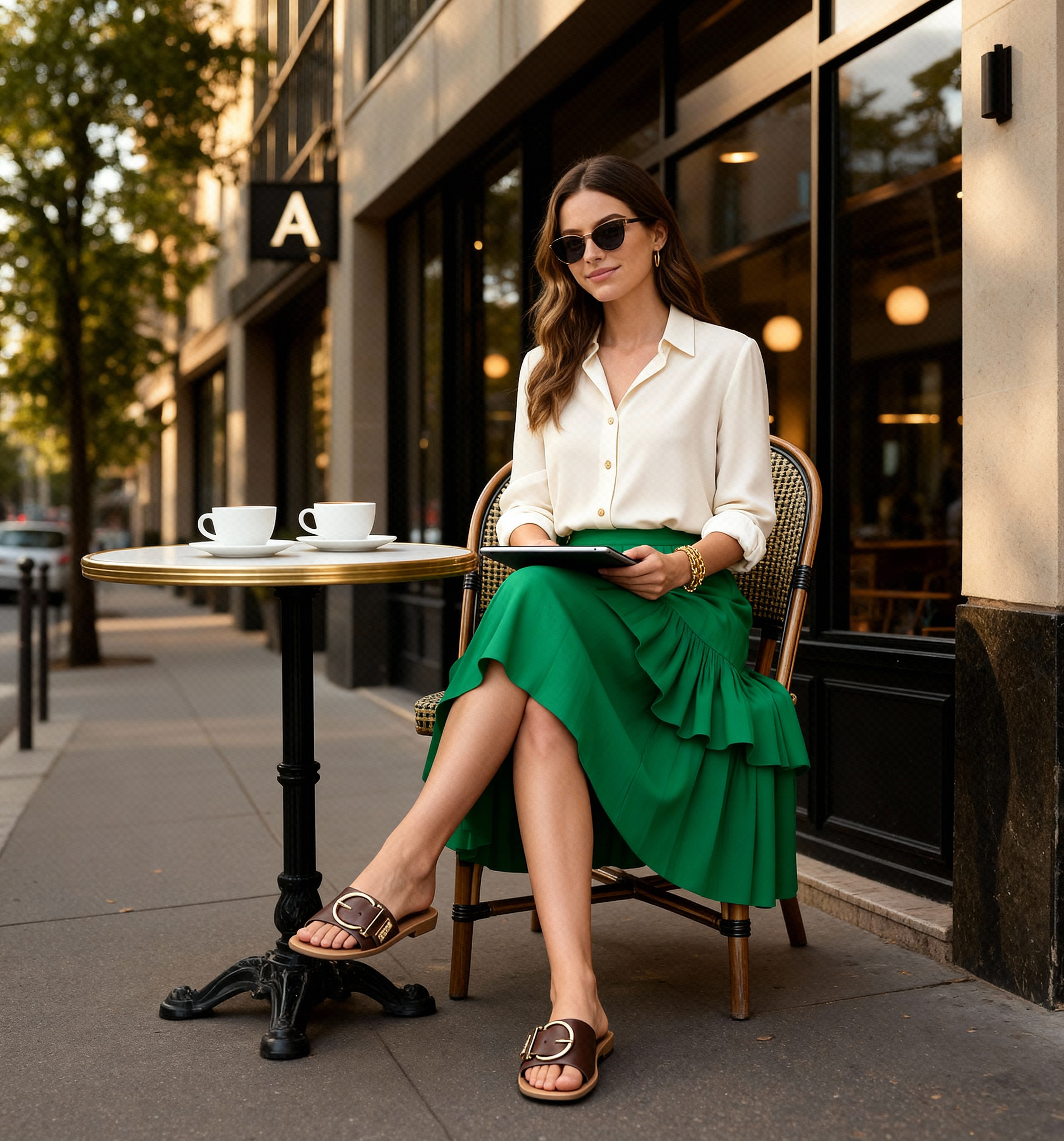 Nyssa Chocolate Flats