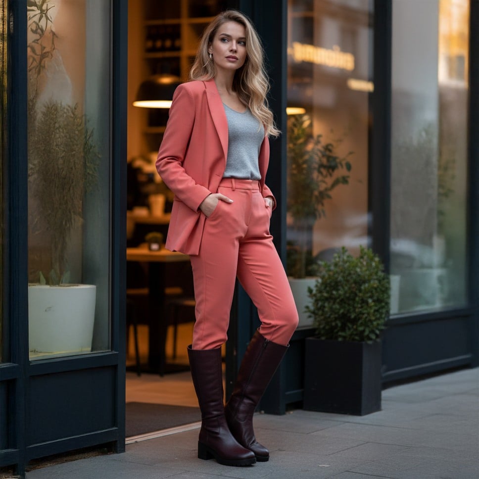 Mireva Burgundy  Boots