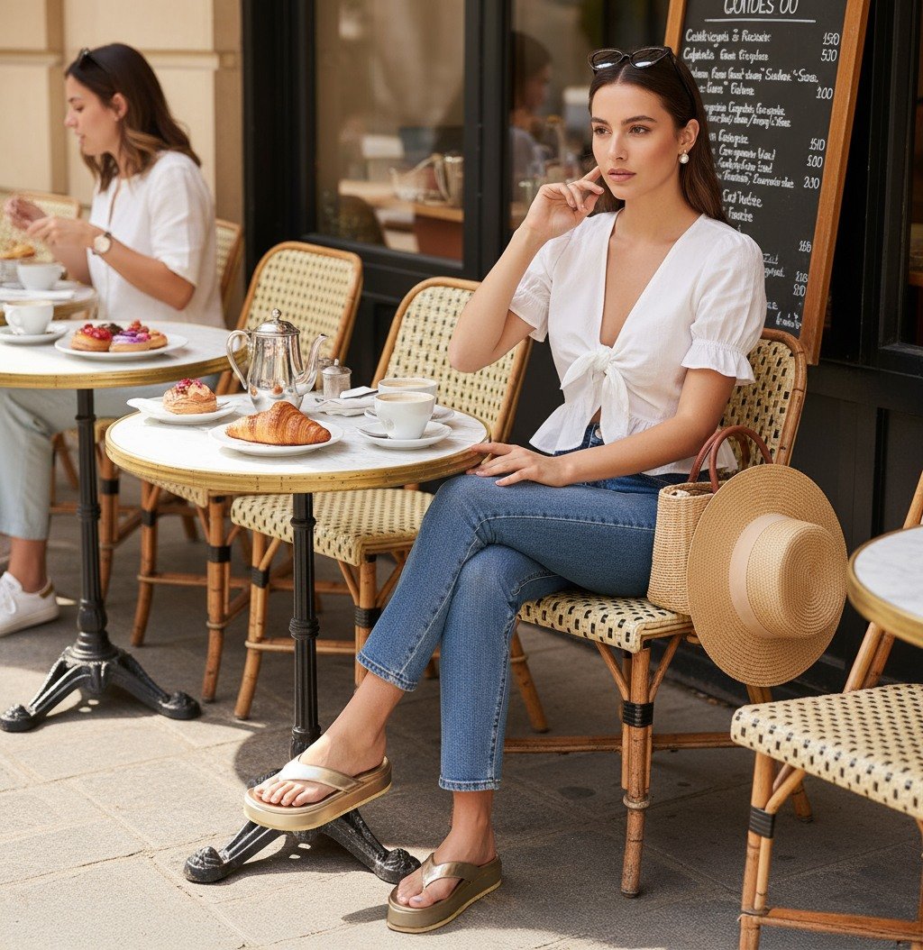 Blackout-In Gold Flats