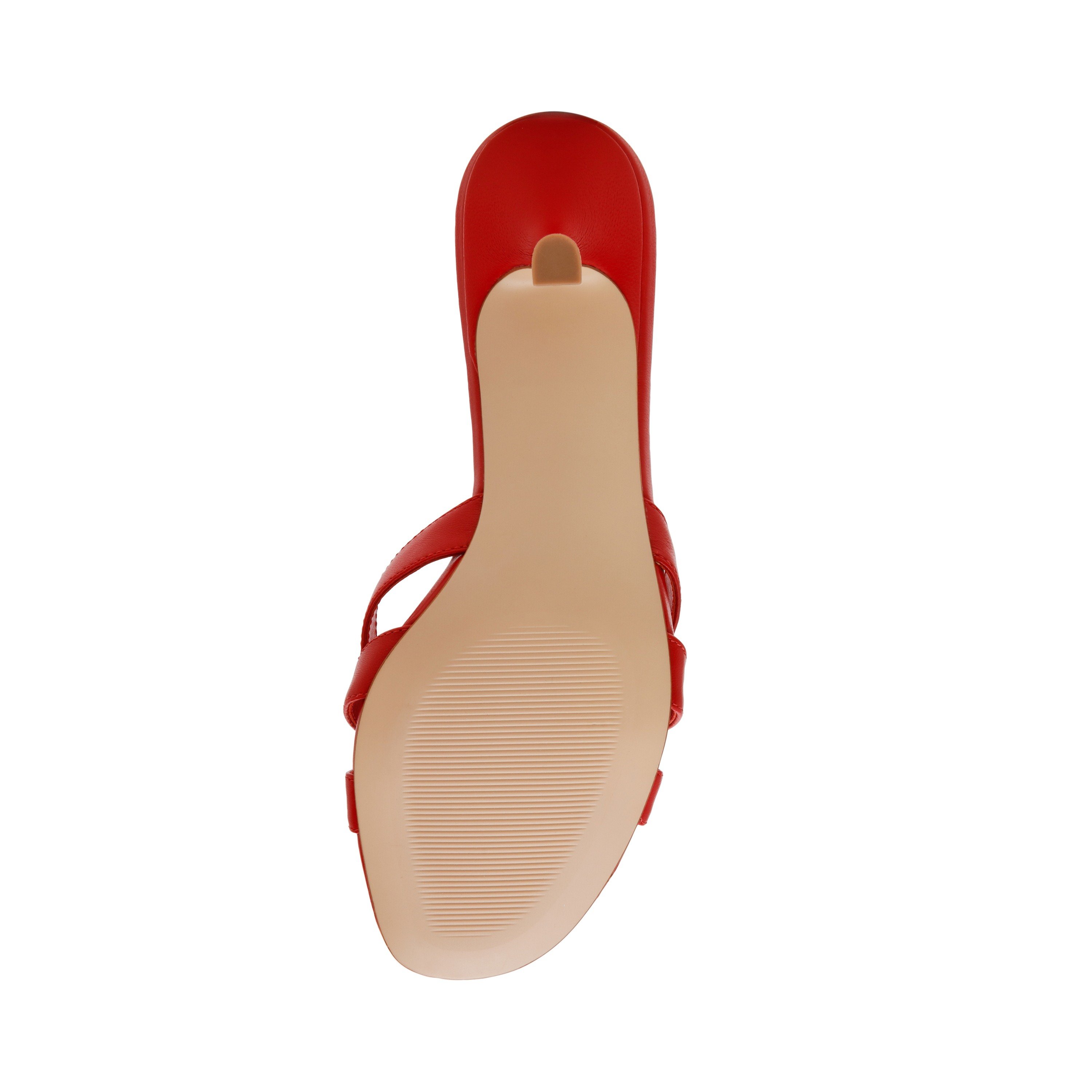Cary-In Red Leather Heels  Sandals