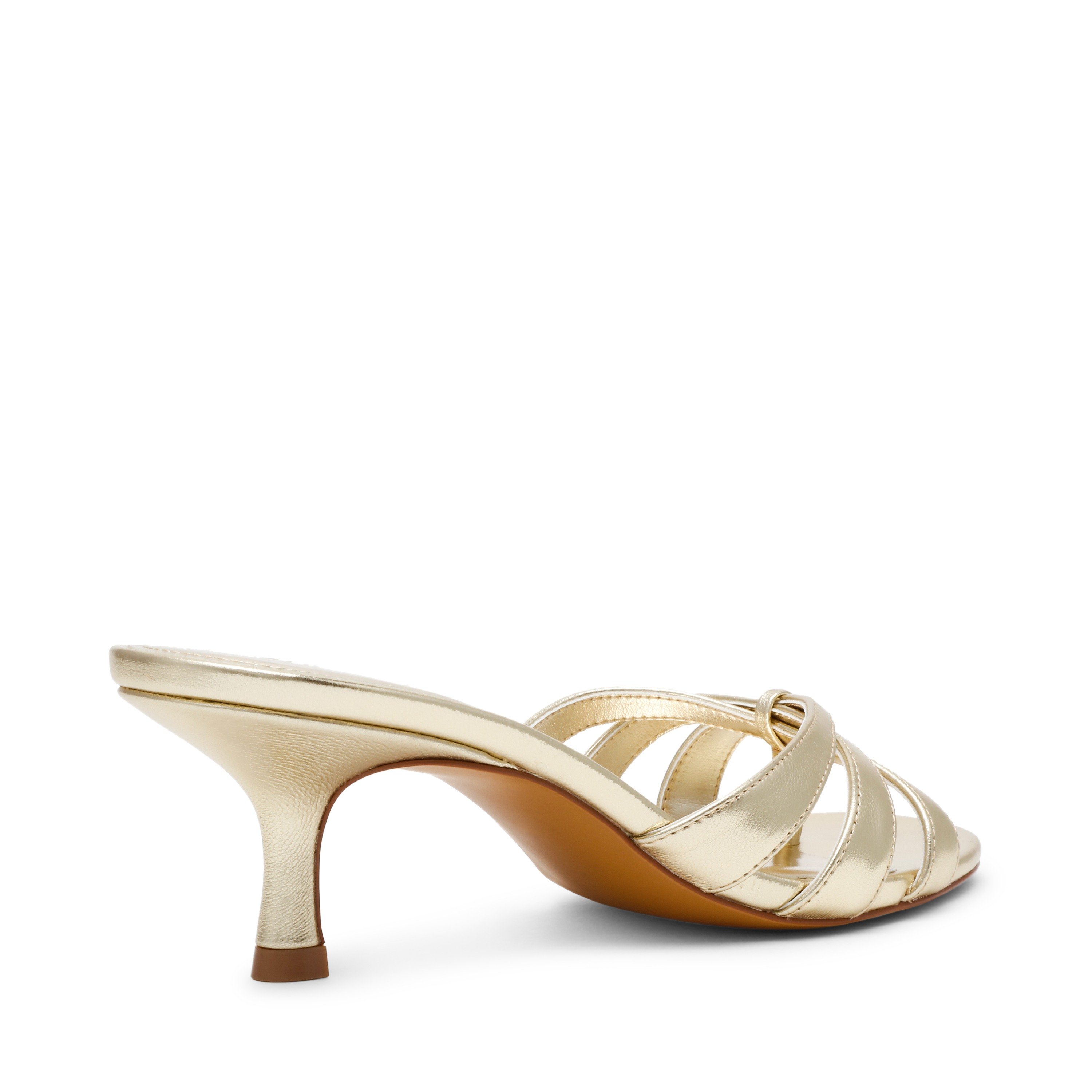 Cary-In Gold Leather Heels  Sandals