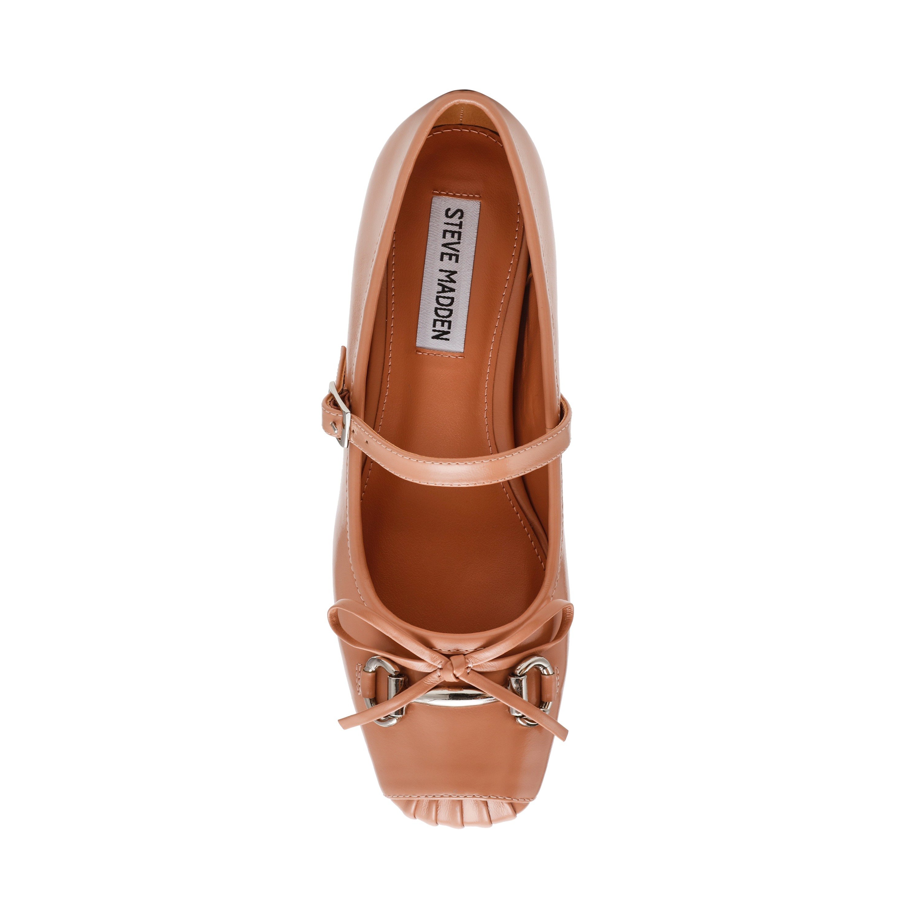 Leeta-In Clay Leather Ballerinas