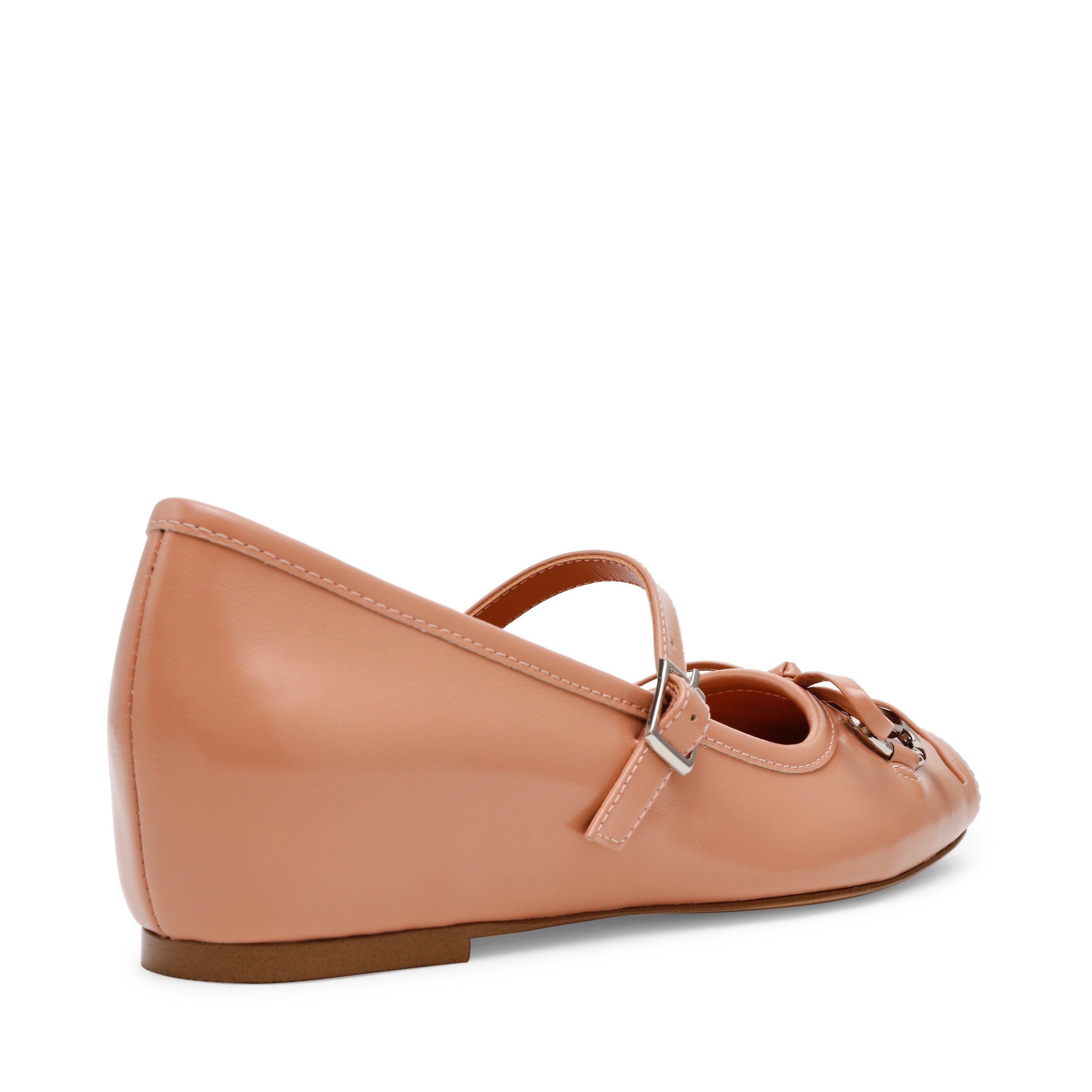 Leeta-In Clay Leather Ballerinas