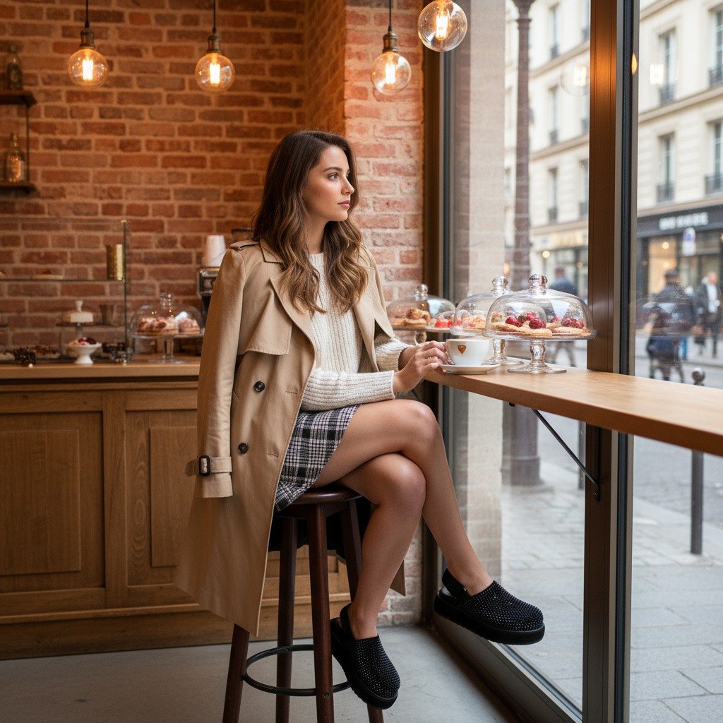 Mellow-Rin Black Ballerinas