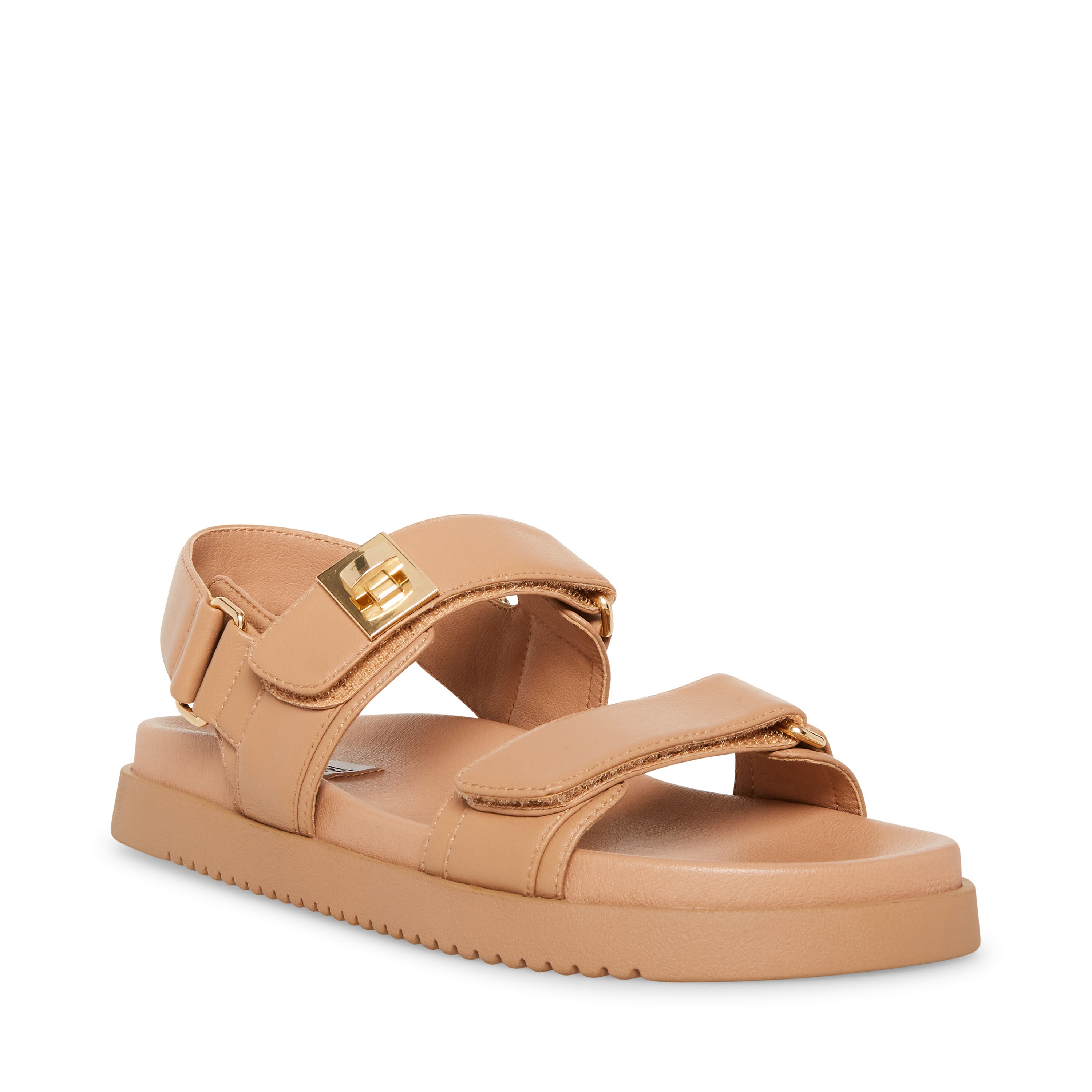 MONA-IN Tan Leather Flats