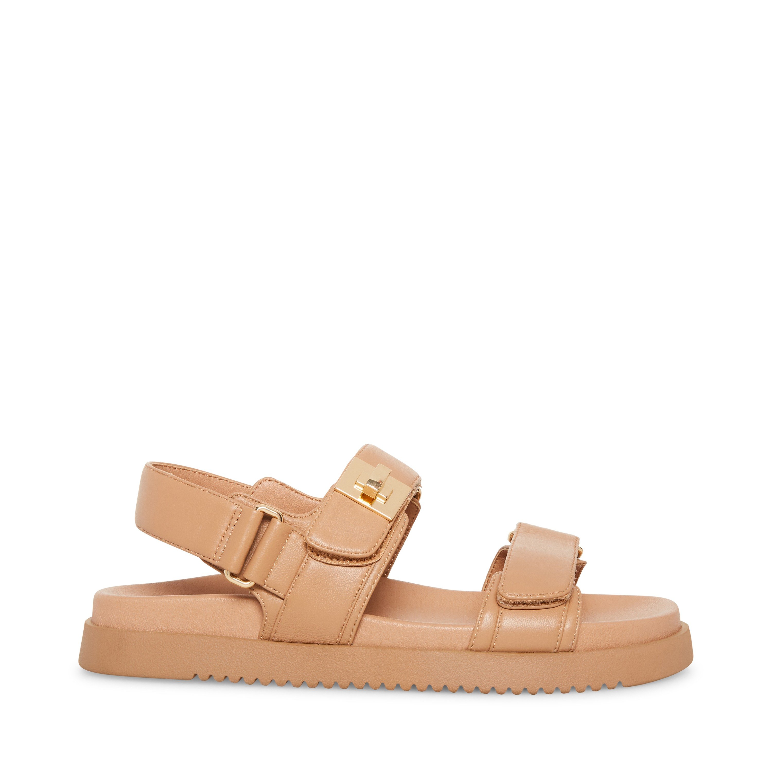 MONA-IN Tan Leather Flats