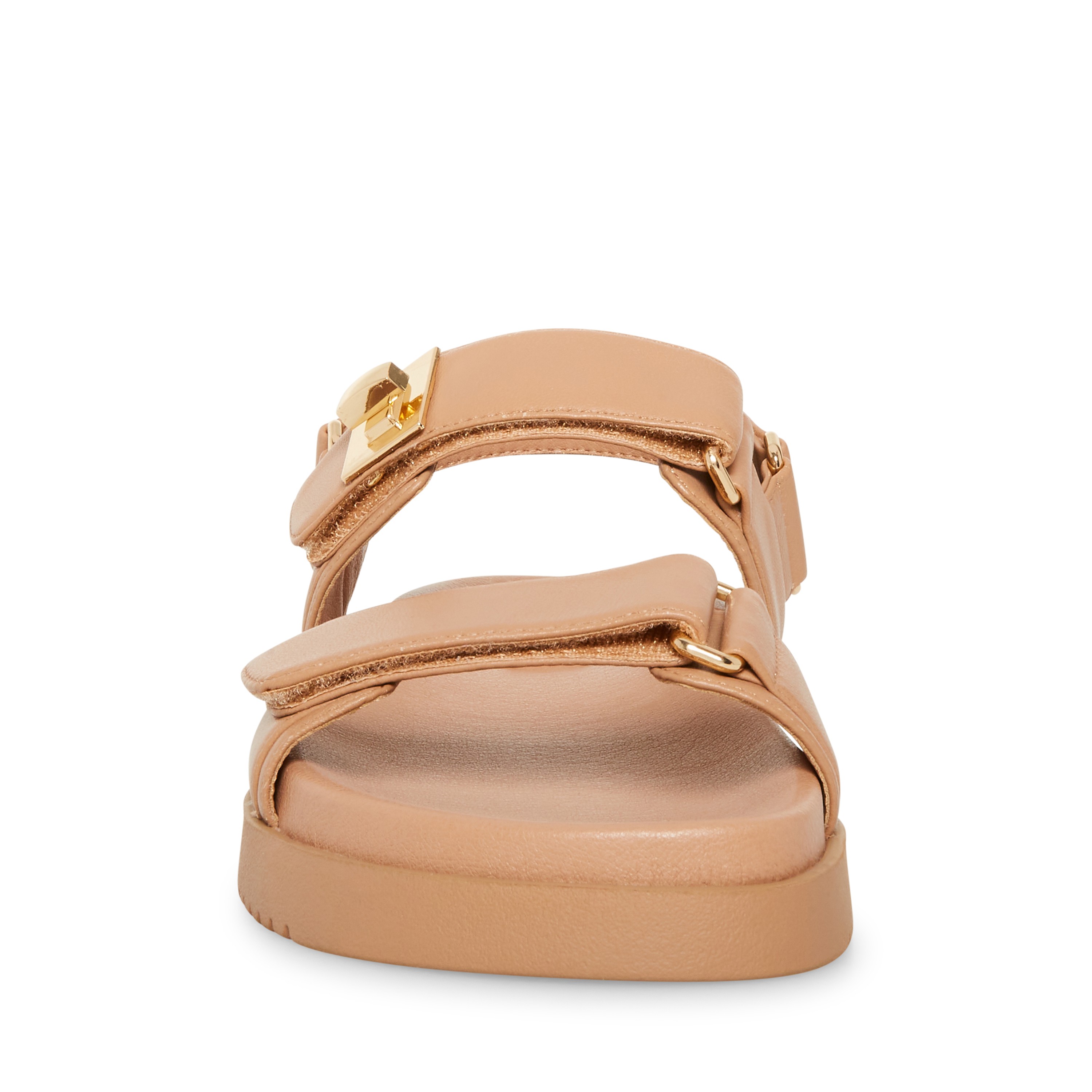 MONA-IN Tan Leather Flats