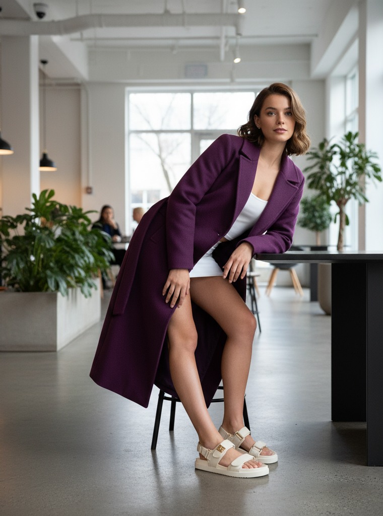 MONA-IN Bone Leather Flats