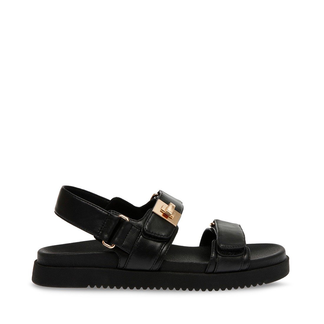 MONA-IN Black Leather Flats