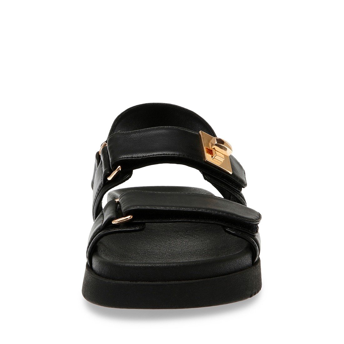 MONA-IN Black Leather Flats