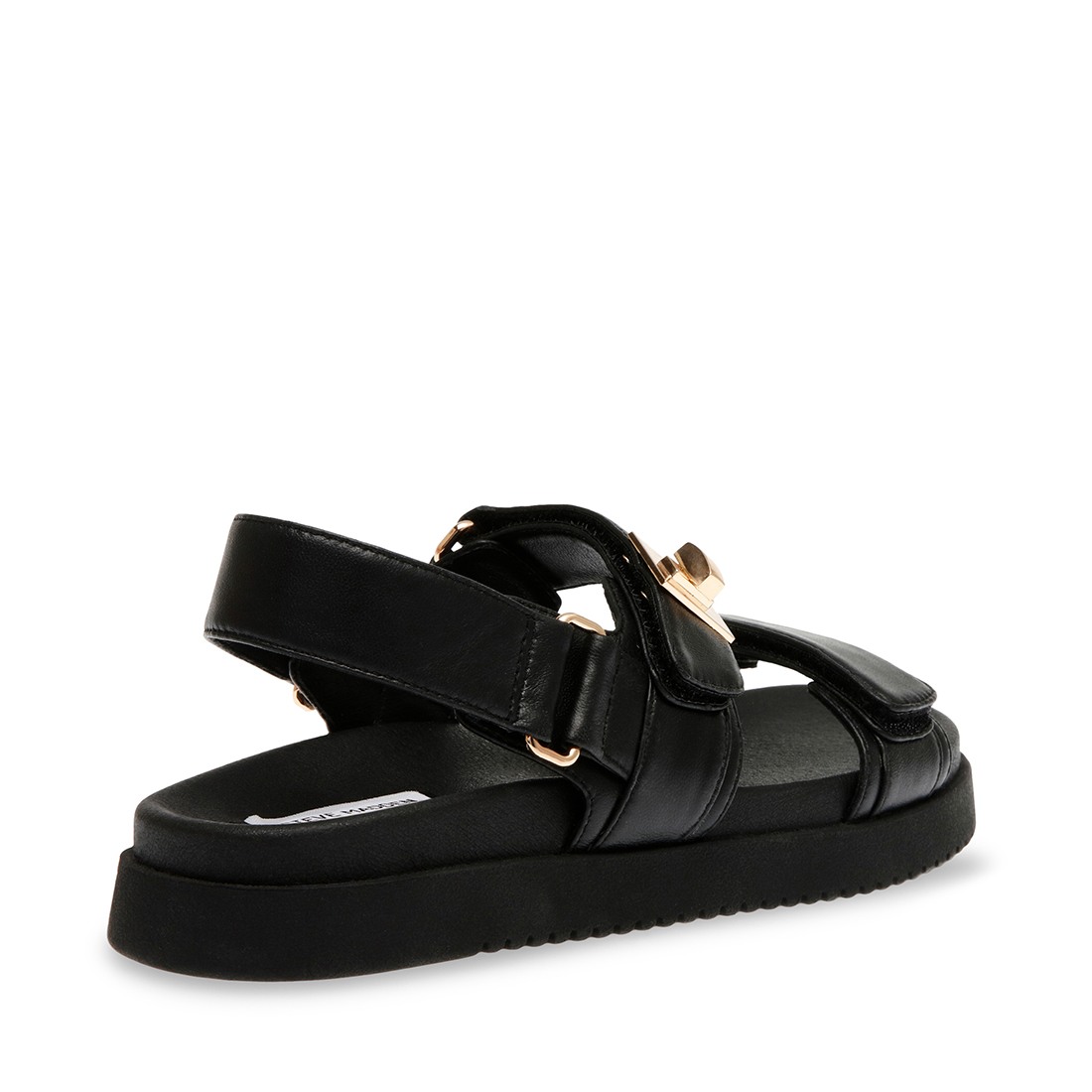 MONA-IN Black Leather Flats