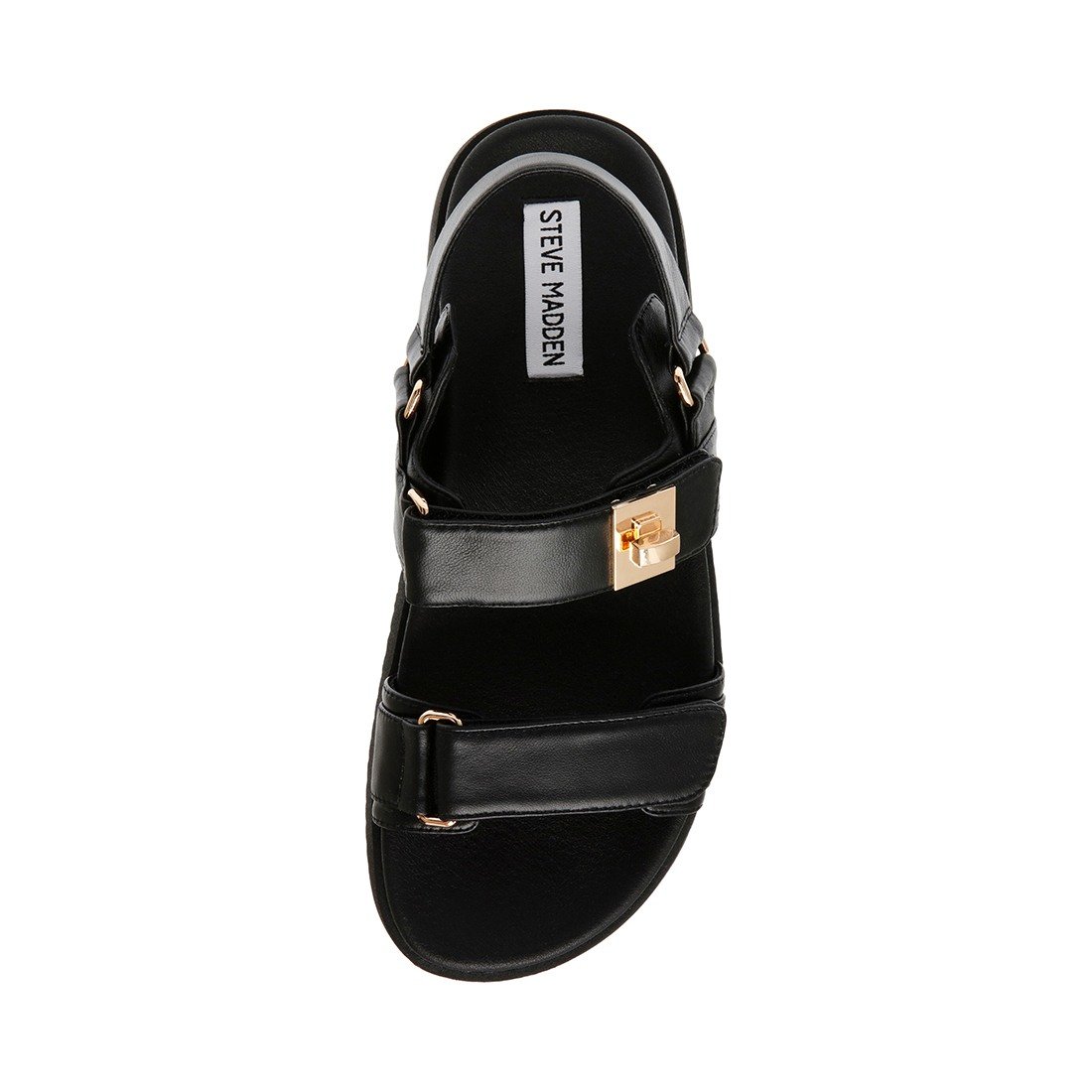 MONA-IN Black Leather Flats