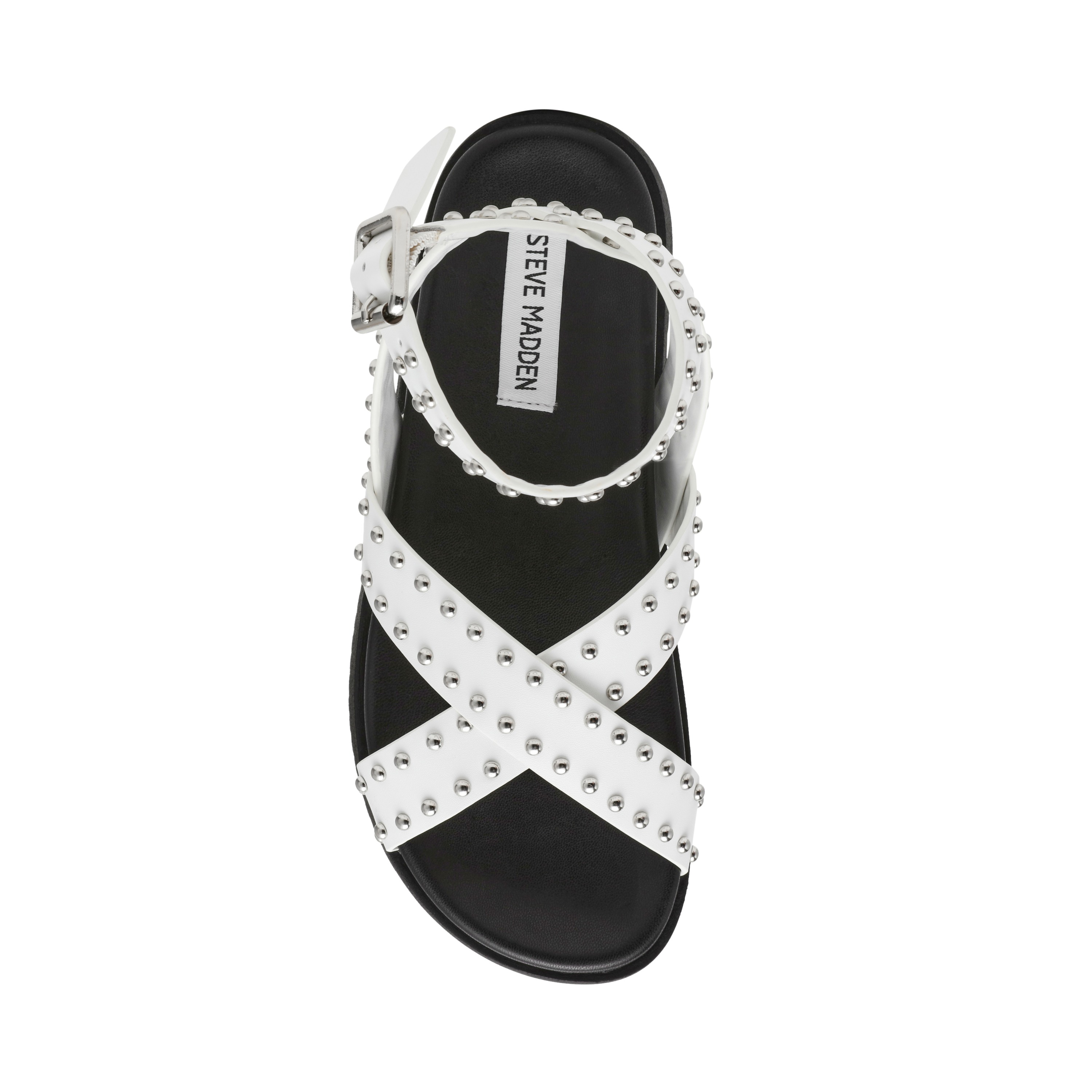 My Bestie-Sin White Action Leather Flats