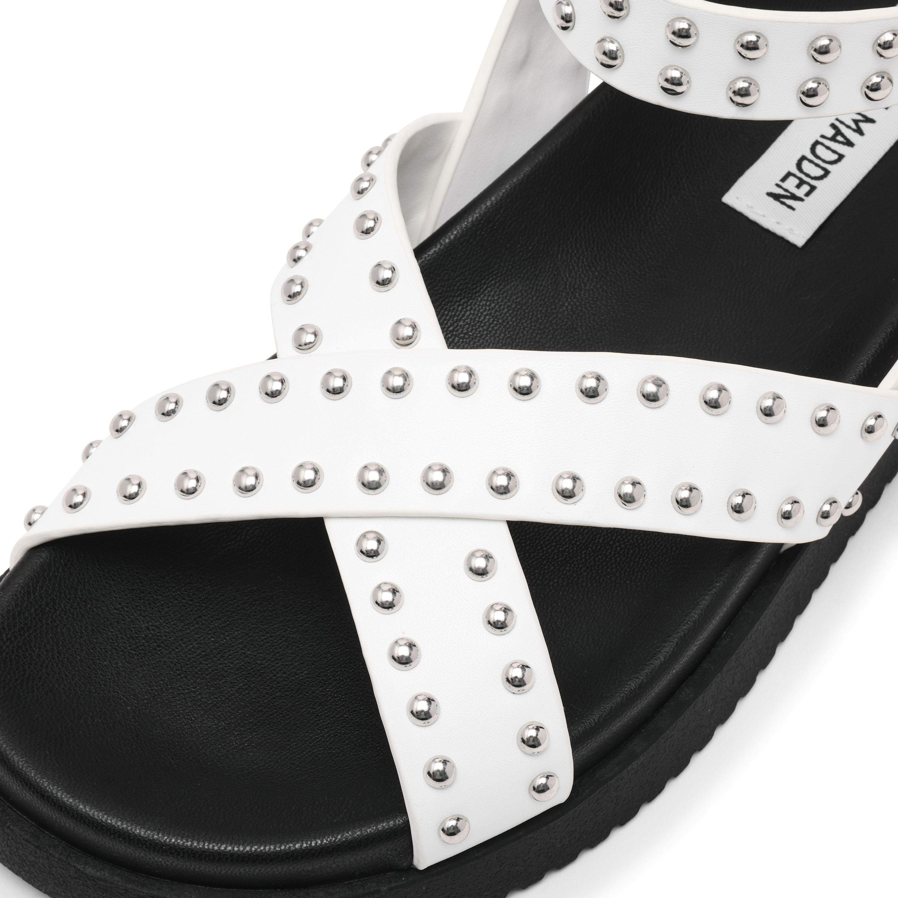 My Bestie-Sin White Action Leather Flats