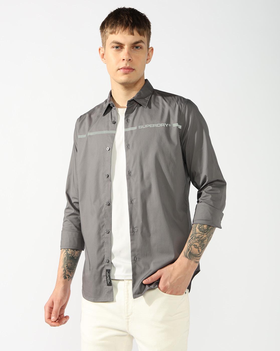 SUPERDRY REFLECTIVE STRIPE PRINT SHIRT