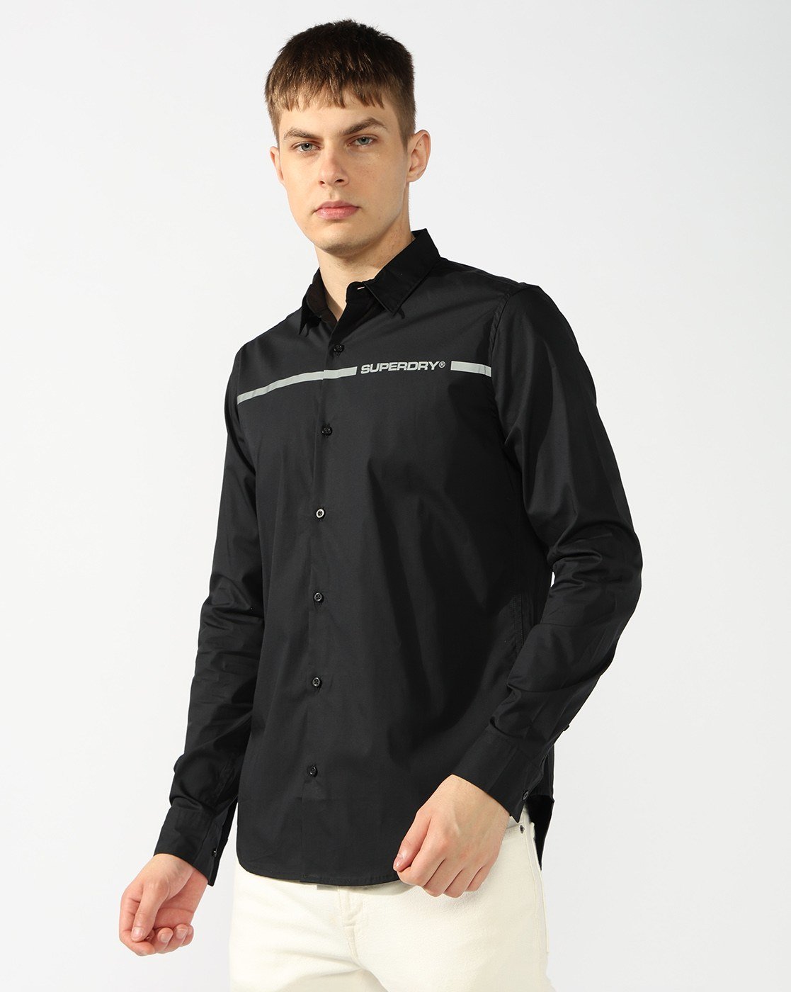 SUPERDRY REFLECTIVE STRIPE PRINT SHIRT