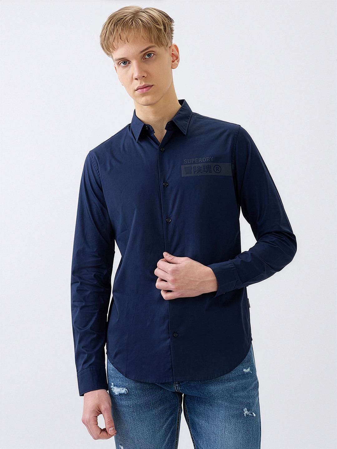 SUPERDRY TONAL PRINT SHIRT