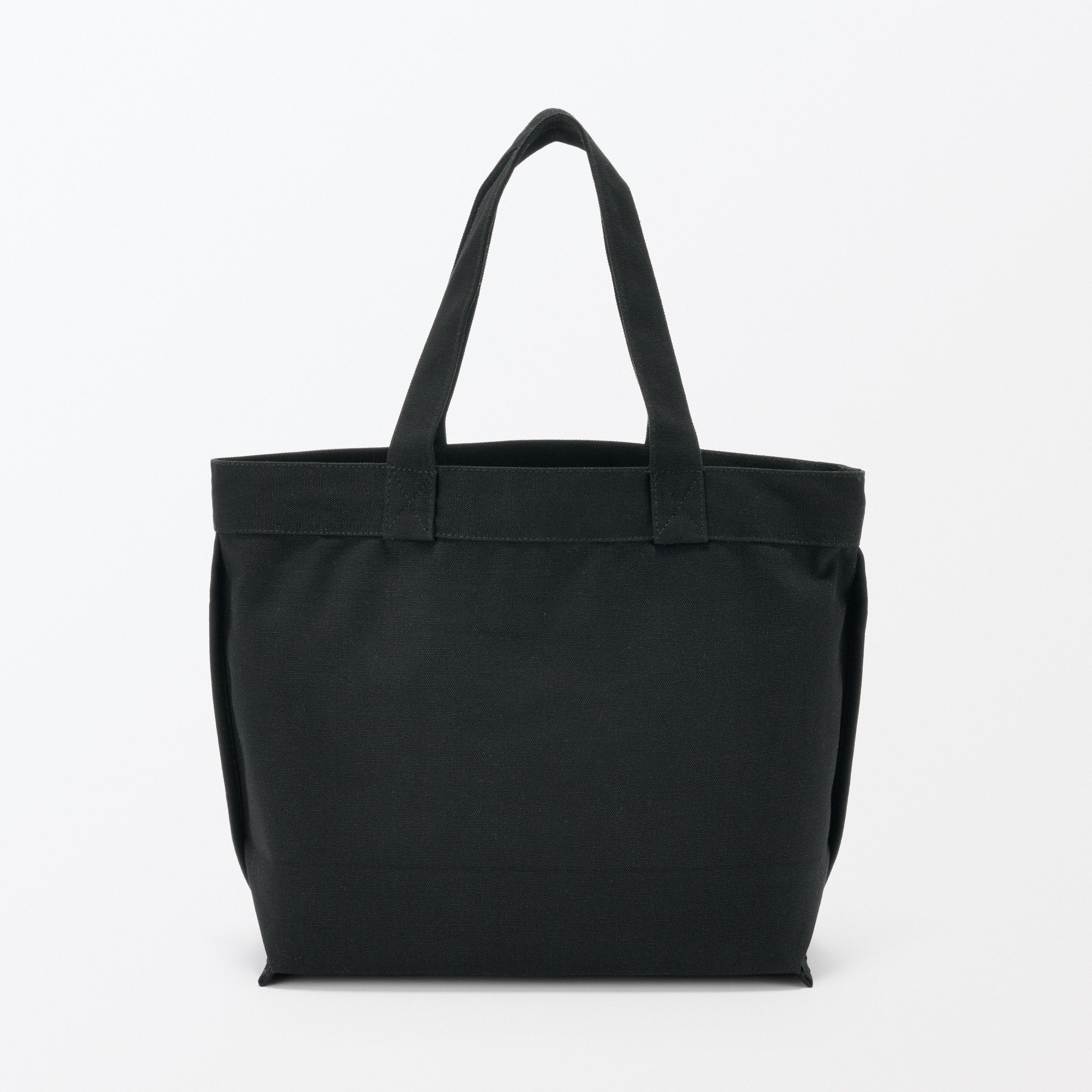 Canvas wide tote bag