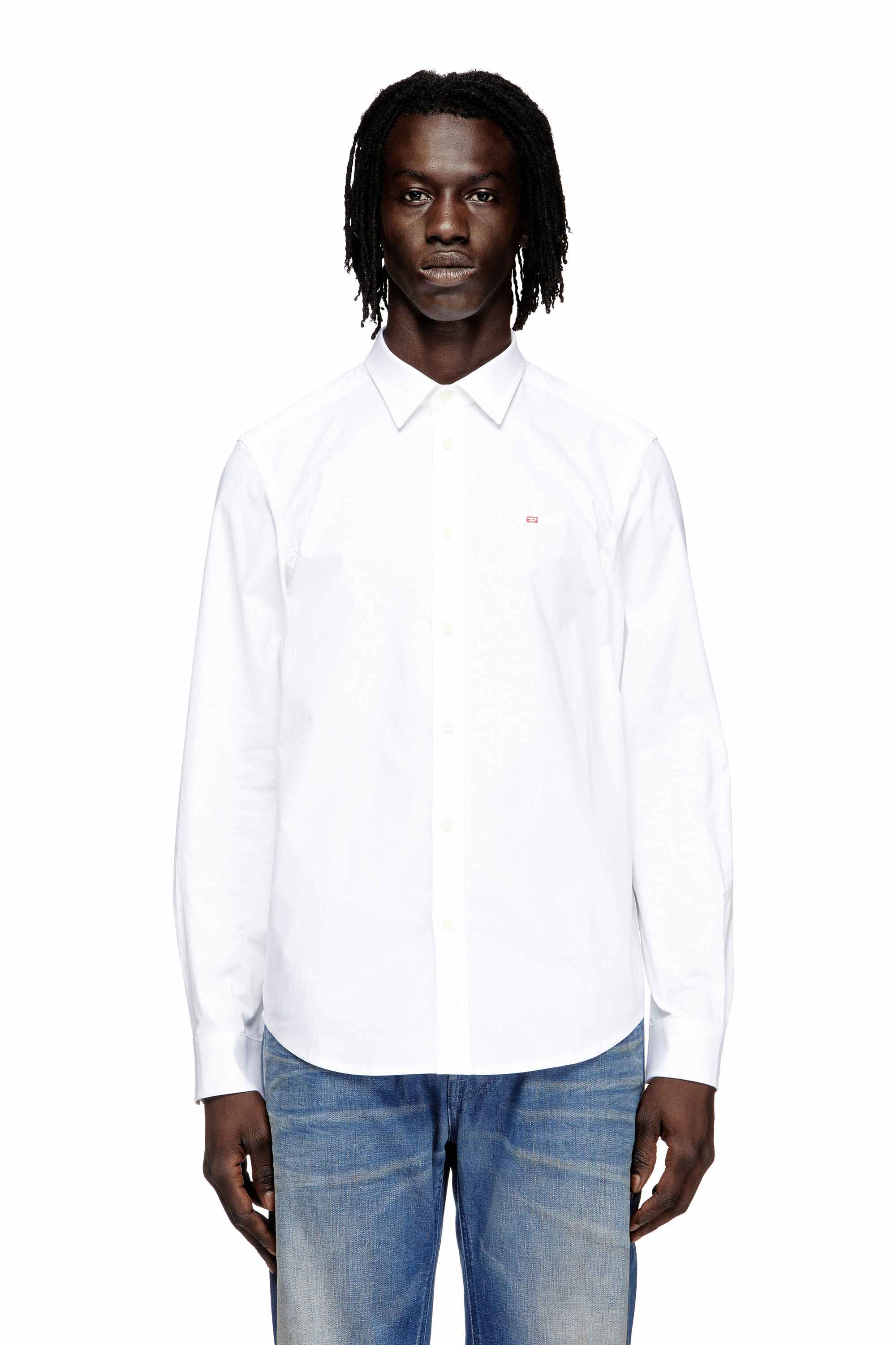 White Male IN-S-BILL-MICRODIV Shirts