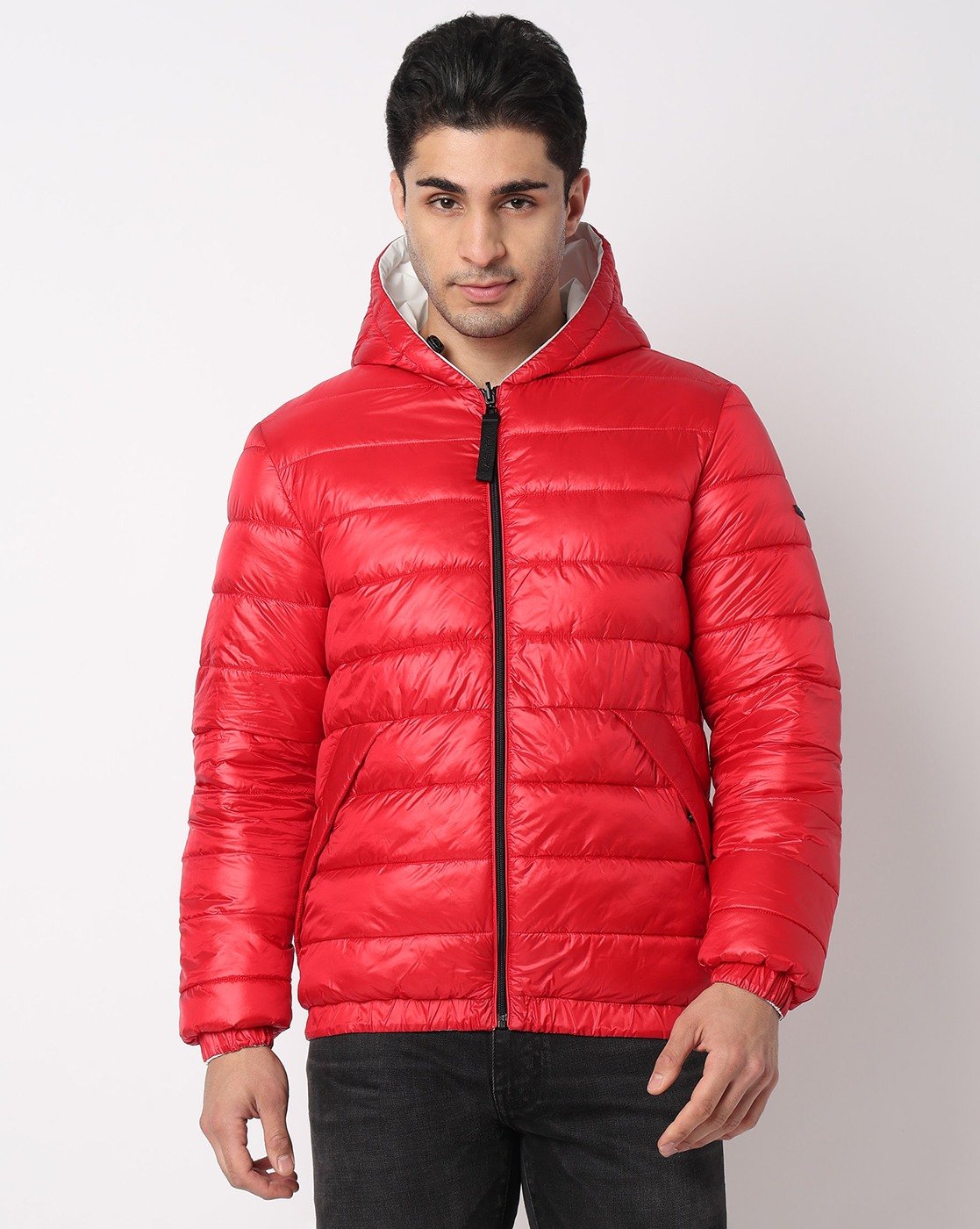 GAS | Regular Fit Reversible Padded Jacket with Signature Branding