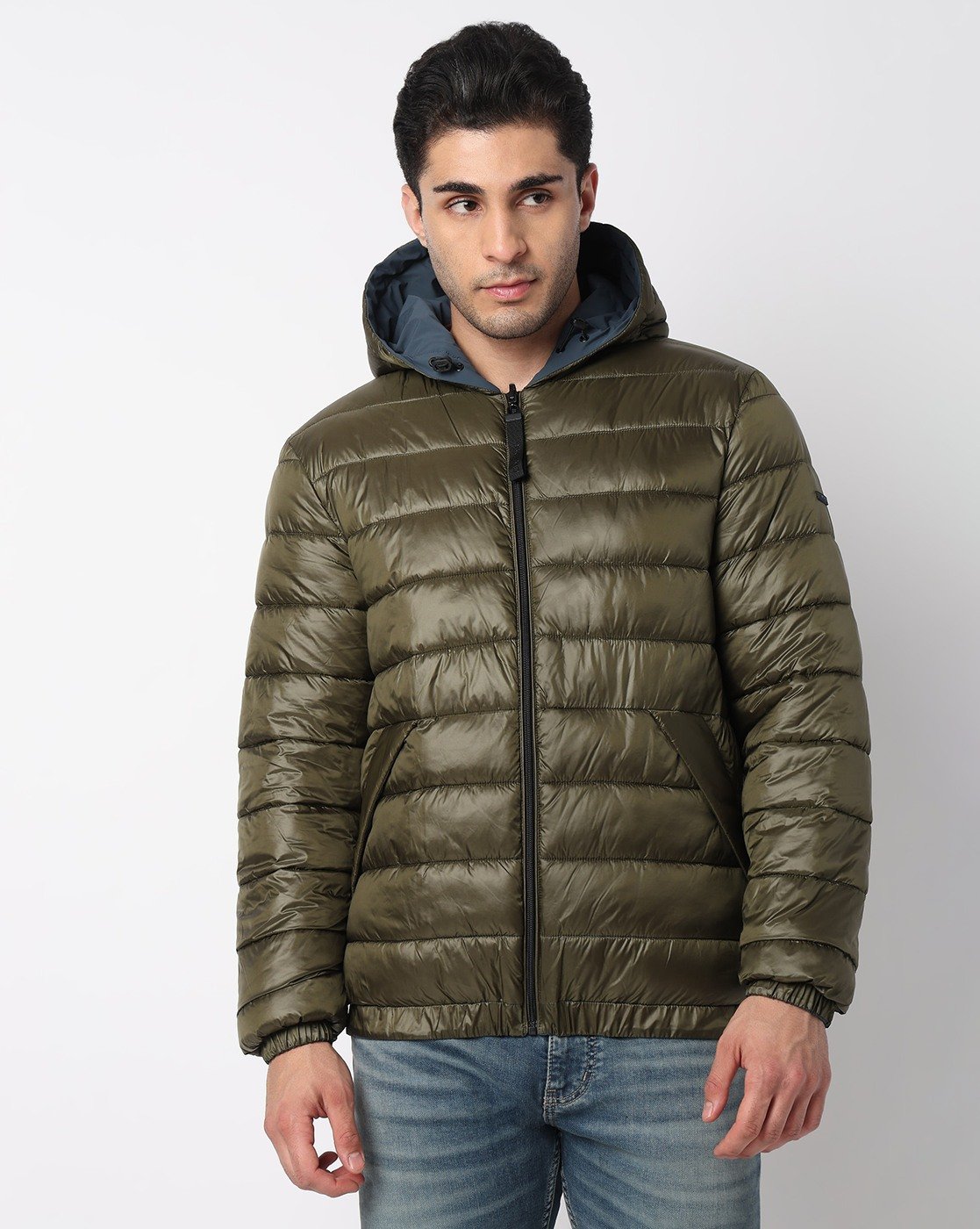 GAS | Regular Fit Reversible Padded Jacket with Signature Branding