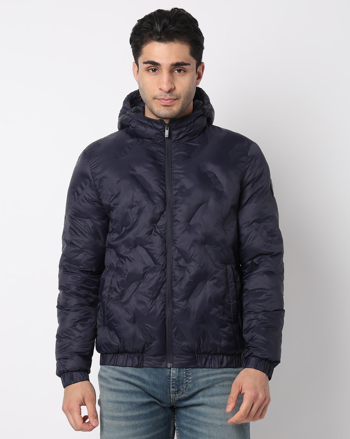 GAS | Regular Fit Hooded Padded Jacket with Signature Branding