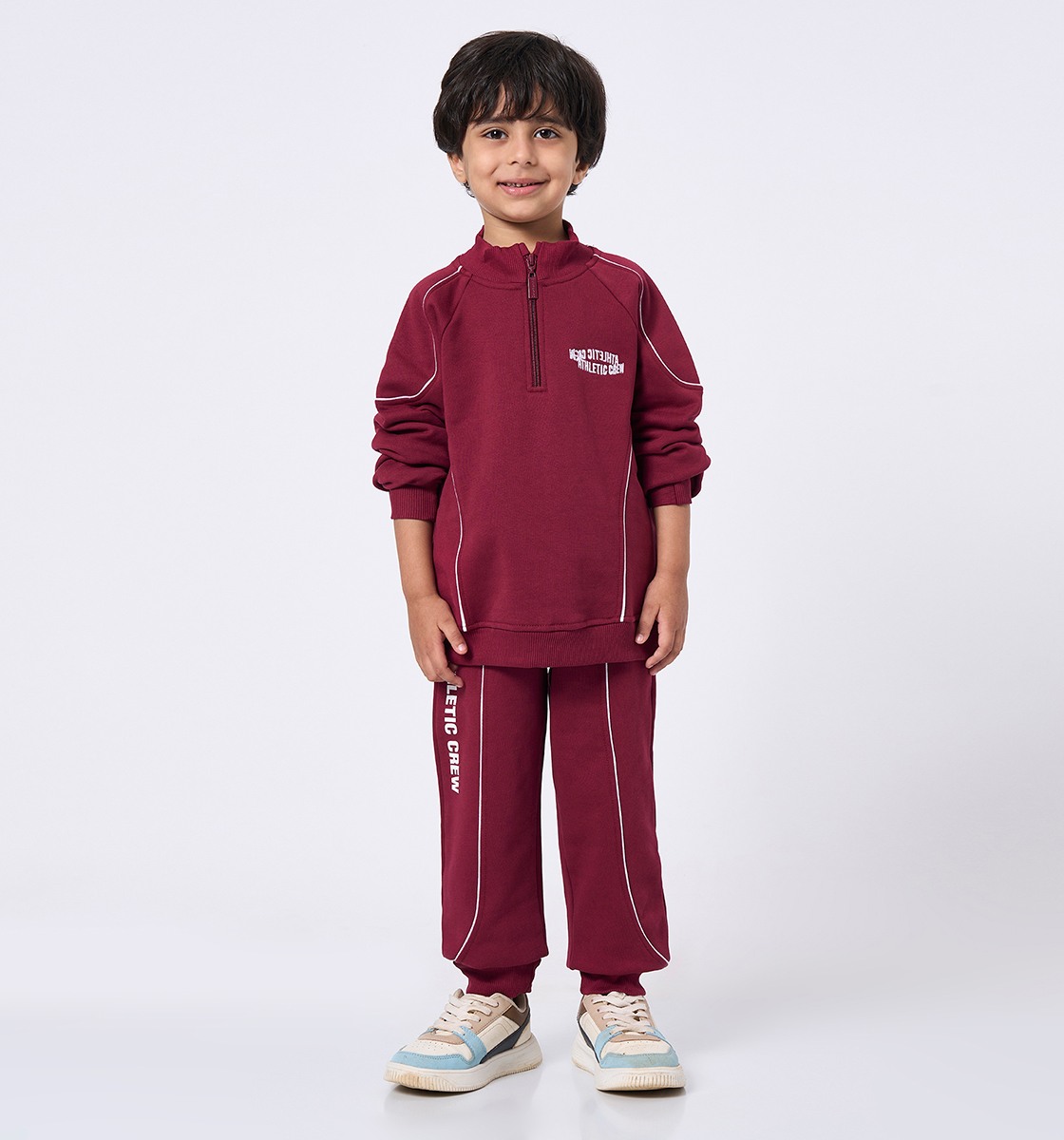 Ed-a-Mamma Kids Boys Set Maroon
