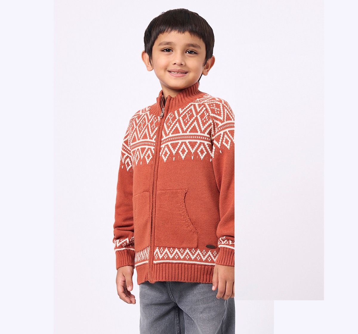 Ed-a-Mamma Kids Boys Heavy Winterwear Rust