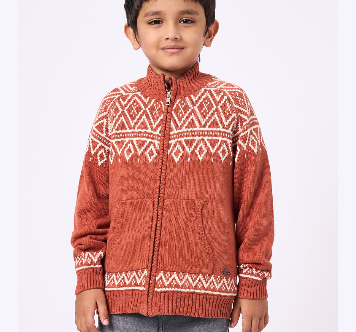 Ed-a-Mamma Kids Boys Heavy Winterwear Rust