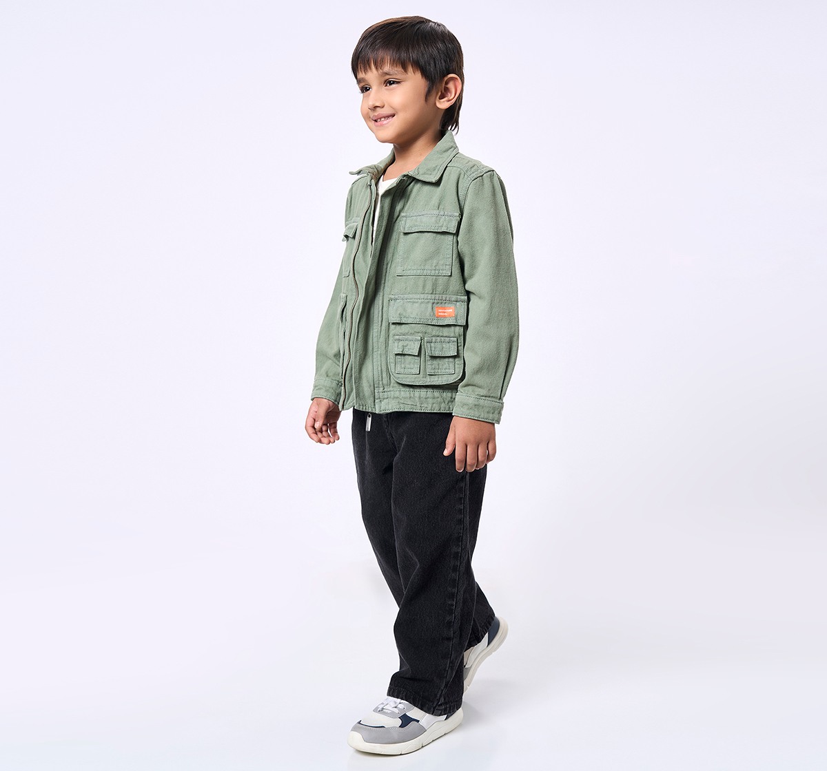 Ed-a-Mamma Kids Boys Jacket Olive