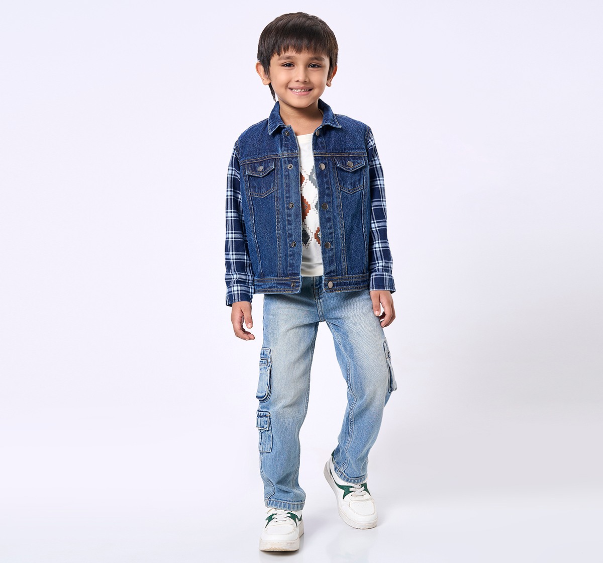 Ed-a-Mamma Kids Boys Jacket Blue