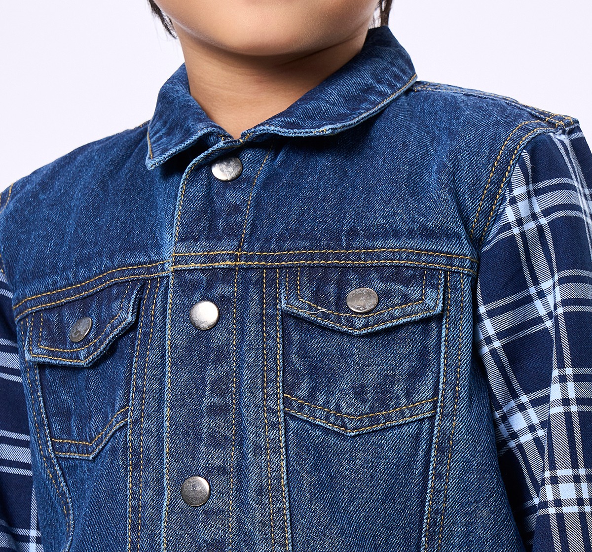 Ed-a-Mamma Kids Boys Jacket Blue