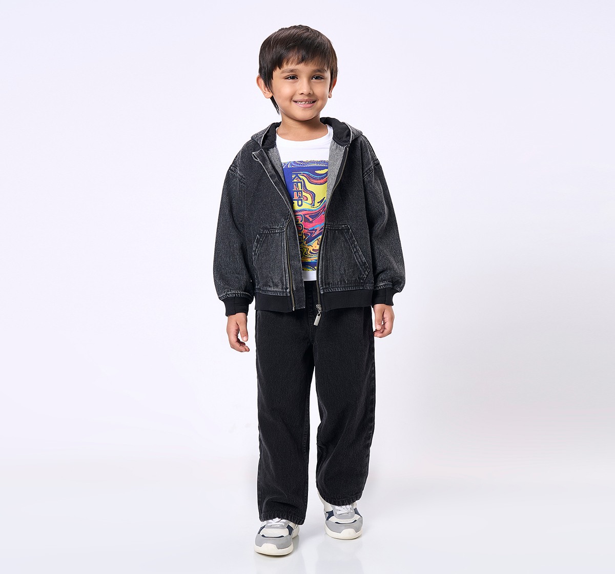 Ed-a-Mamma Kids Boys Jacket Black