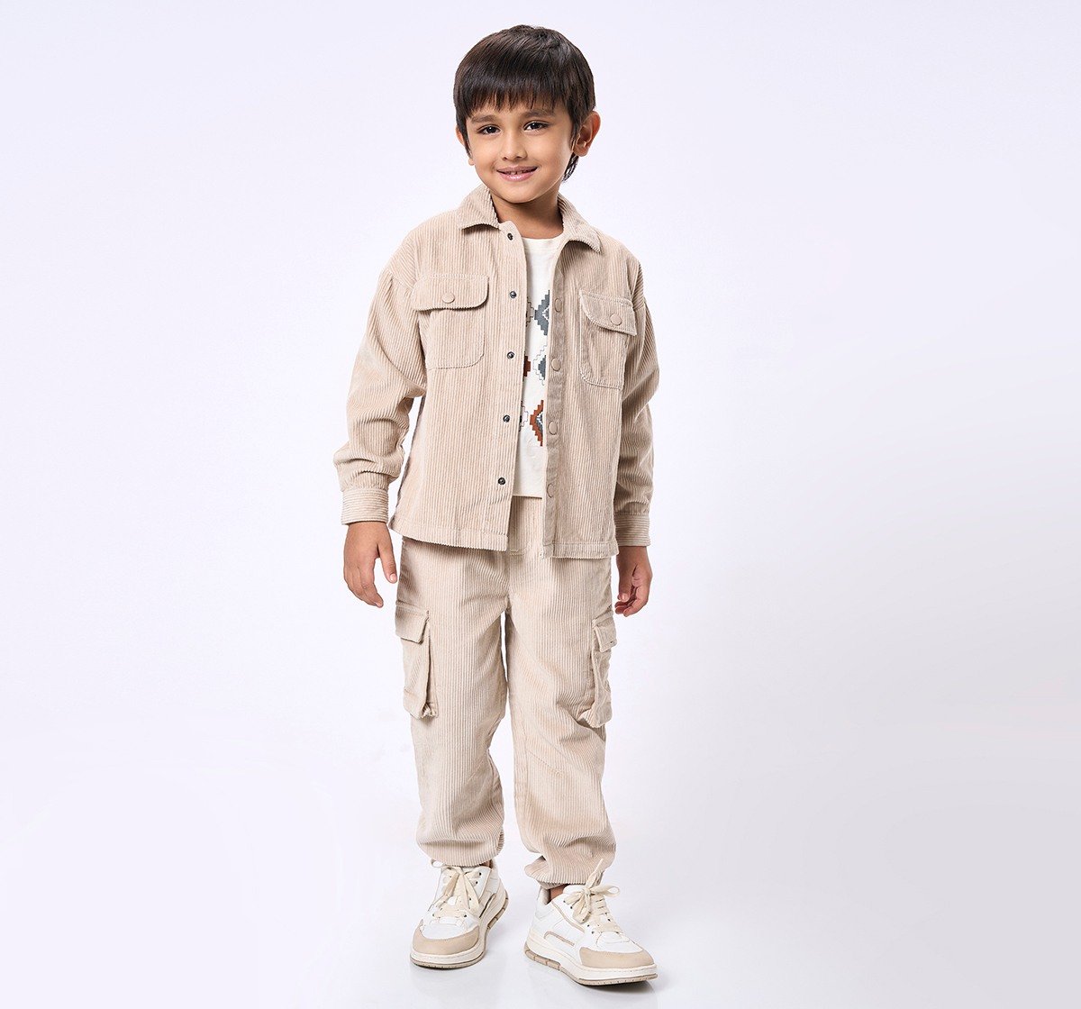 Ed-a-Mamma Kids Boys Jacket Beige