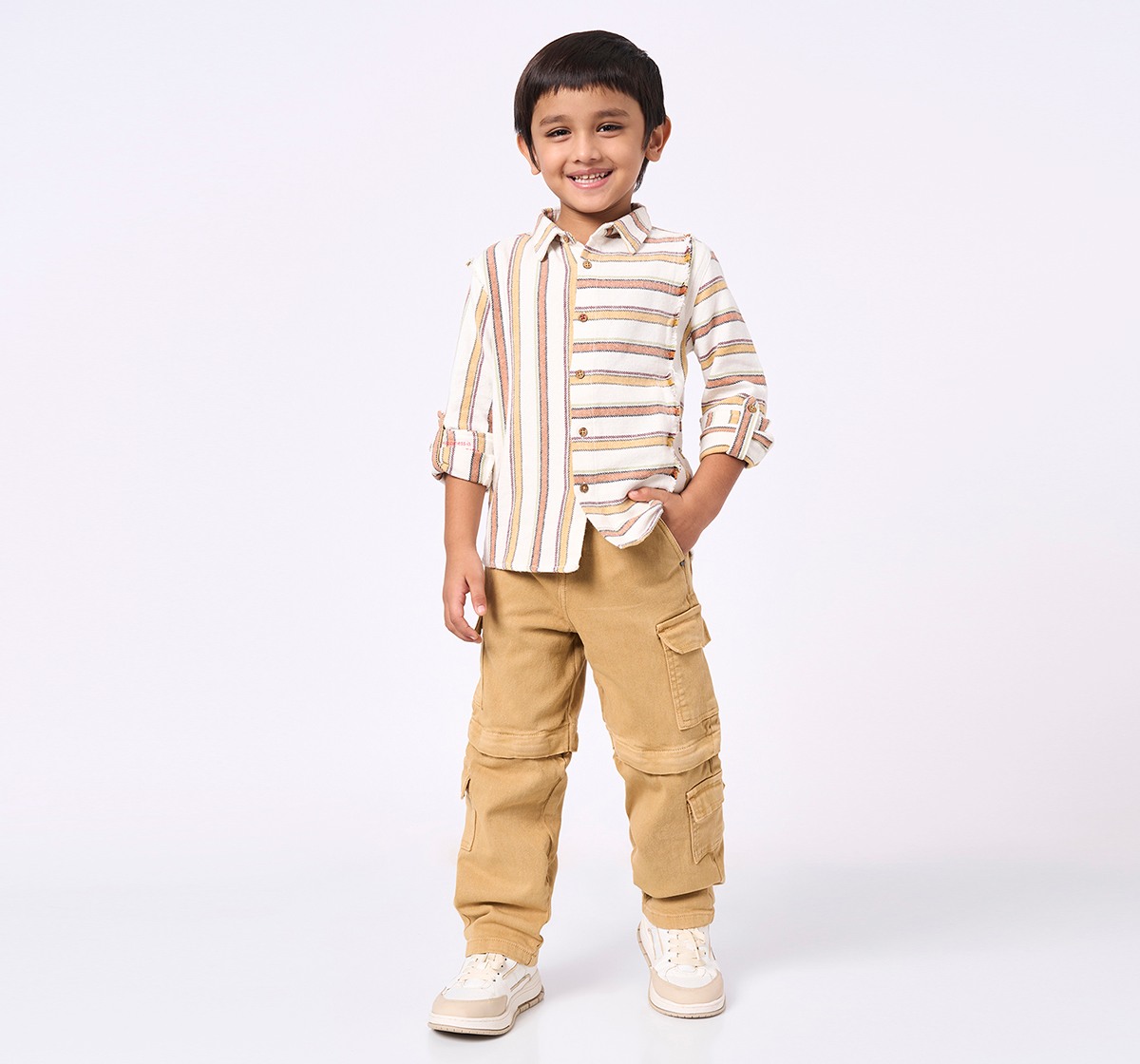Ed-a-Mamma Kids Boys Jeans Brown