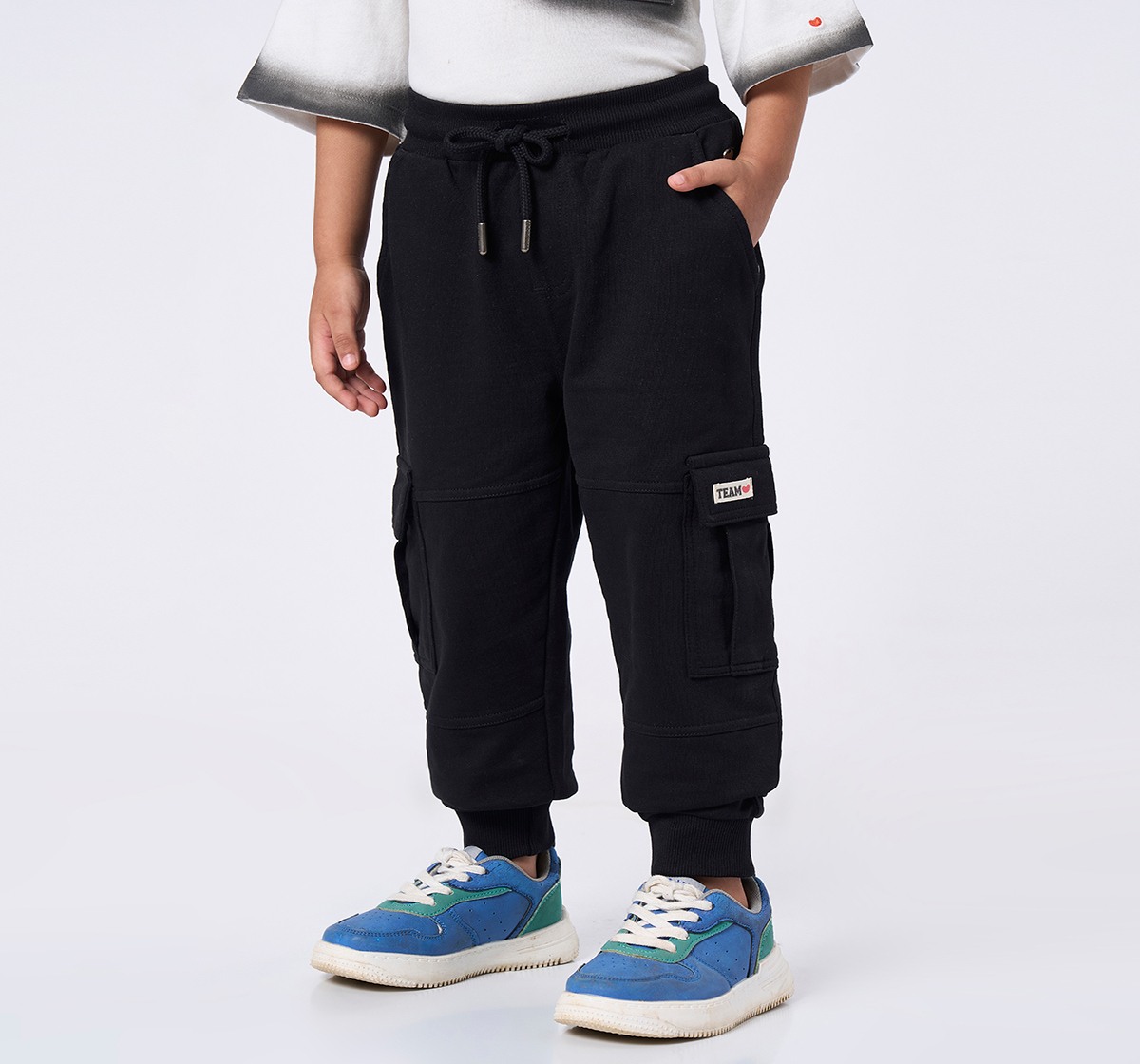 Ed-a-Mamma Kids Boys Joggers Black