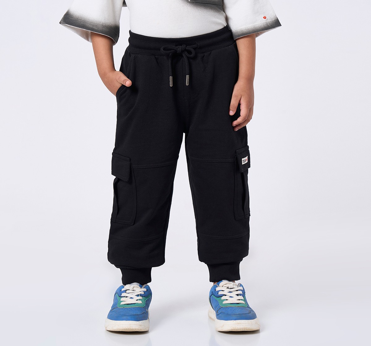 Ed-a-Mamma Kids Boys Joggers Black
