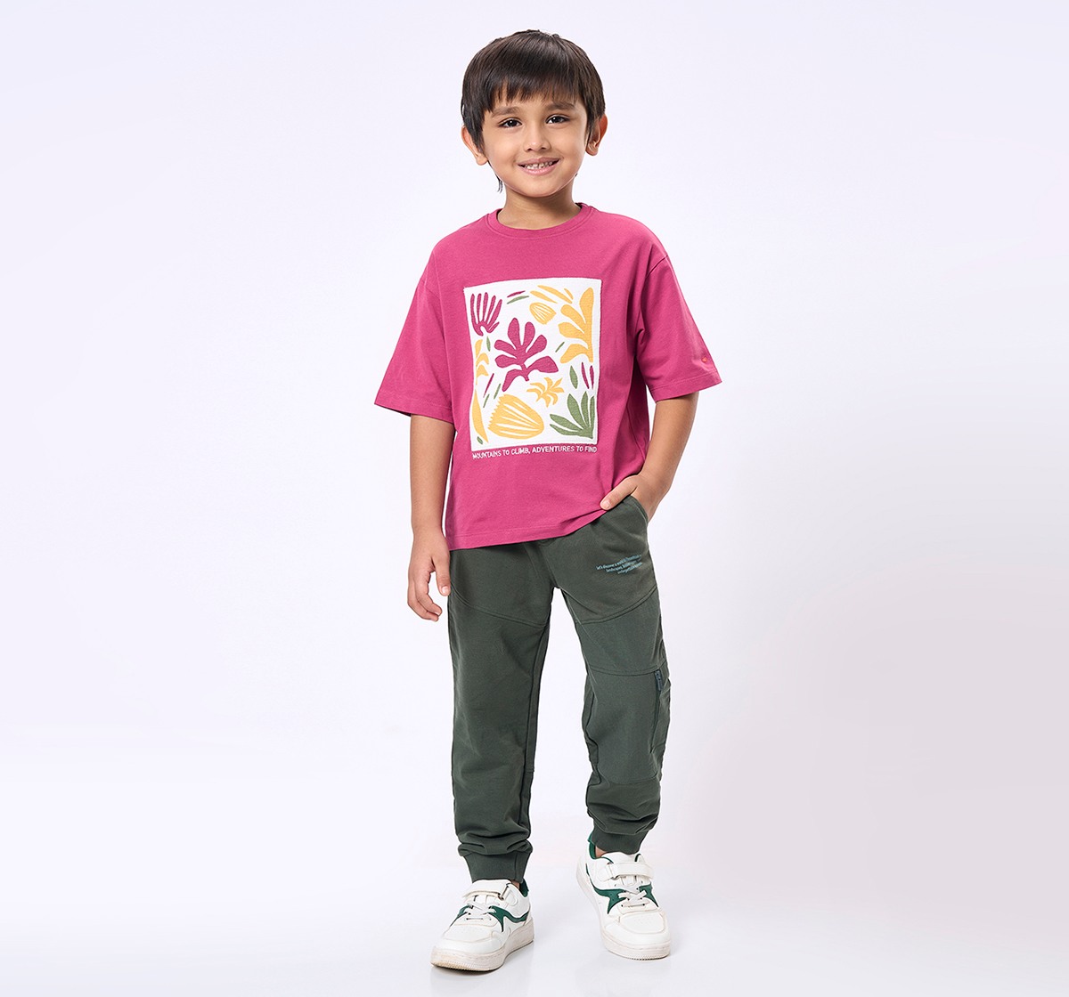 Ed-a-Mamma Kids Boys Joggers Green