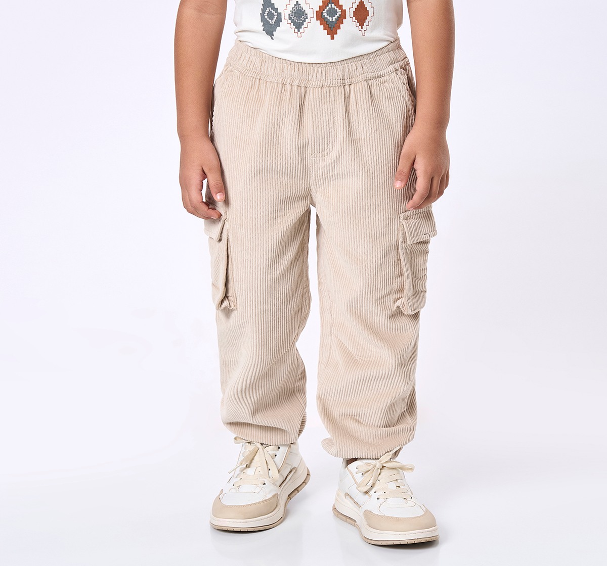 Ed-a-Mamma Kids Boys Joggers Beige