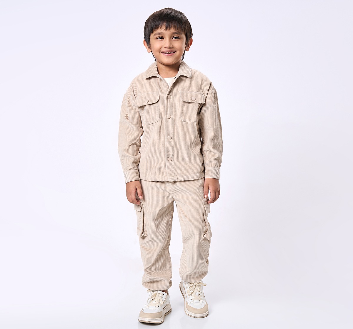 Ed-a-Mamma Kids Boys Joggers Beige