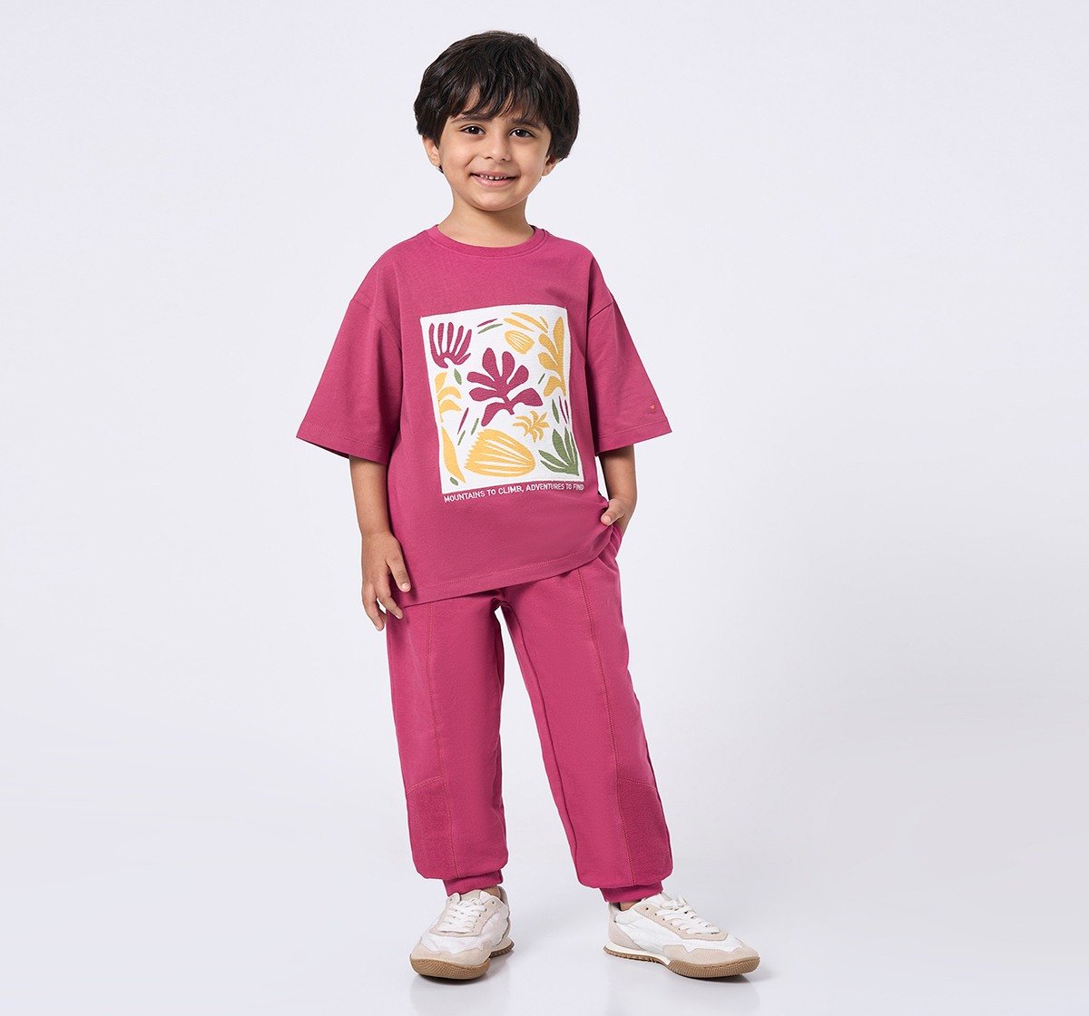 Ed-a-Mamma Kids Boys Joggers Magenta