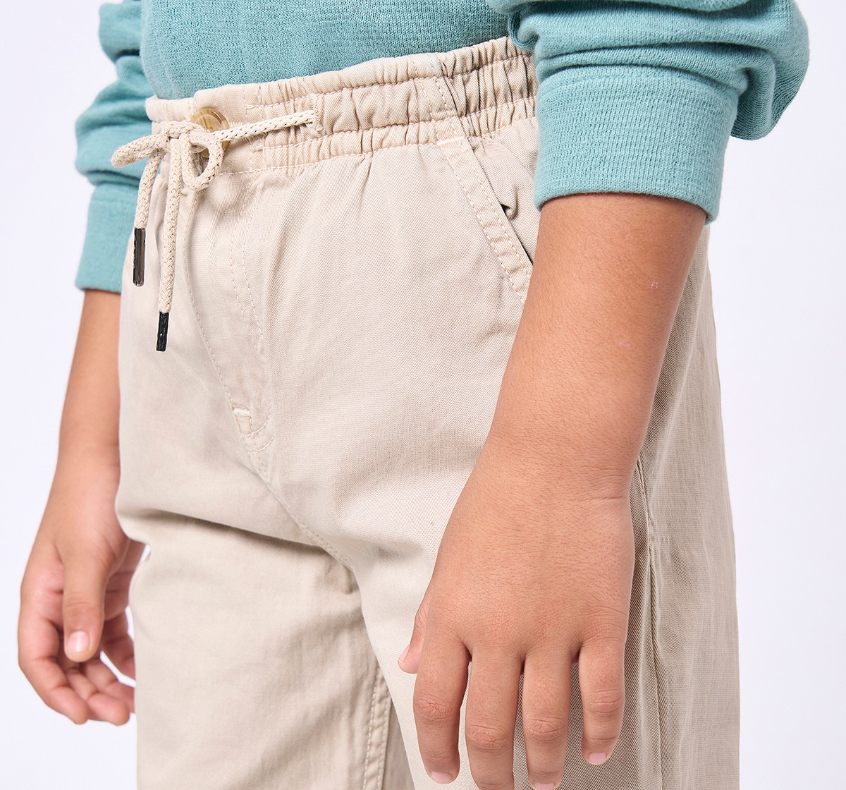 Ed-a-Mamma Kids Boys Joggers Beige