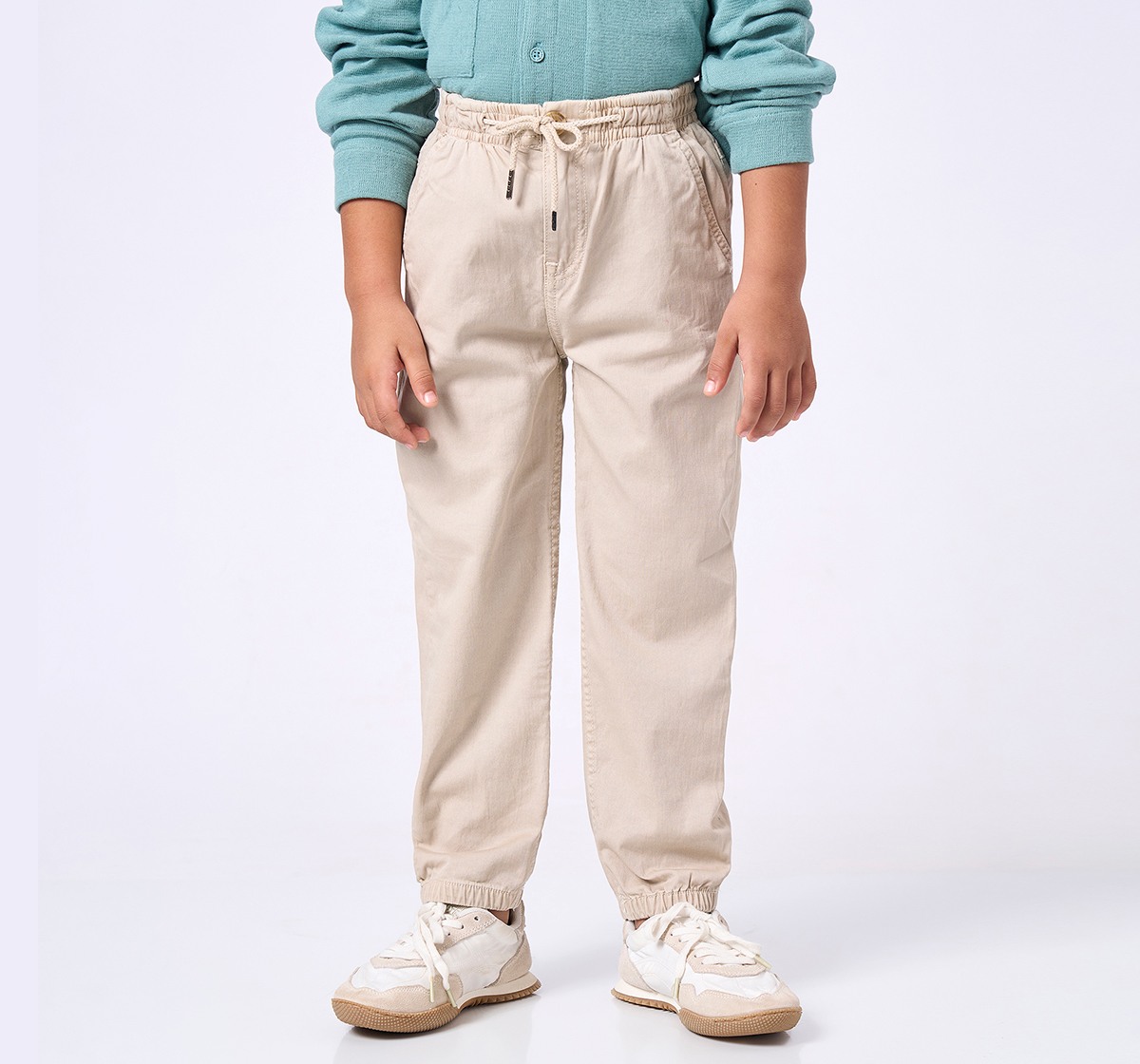 Ed-a-Mamma Kids Boys Joggers Beige