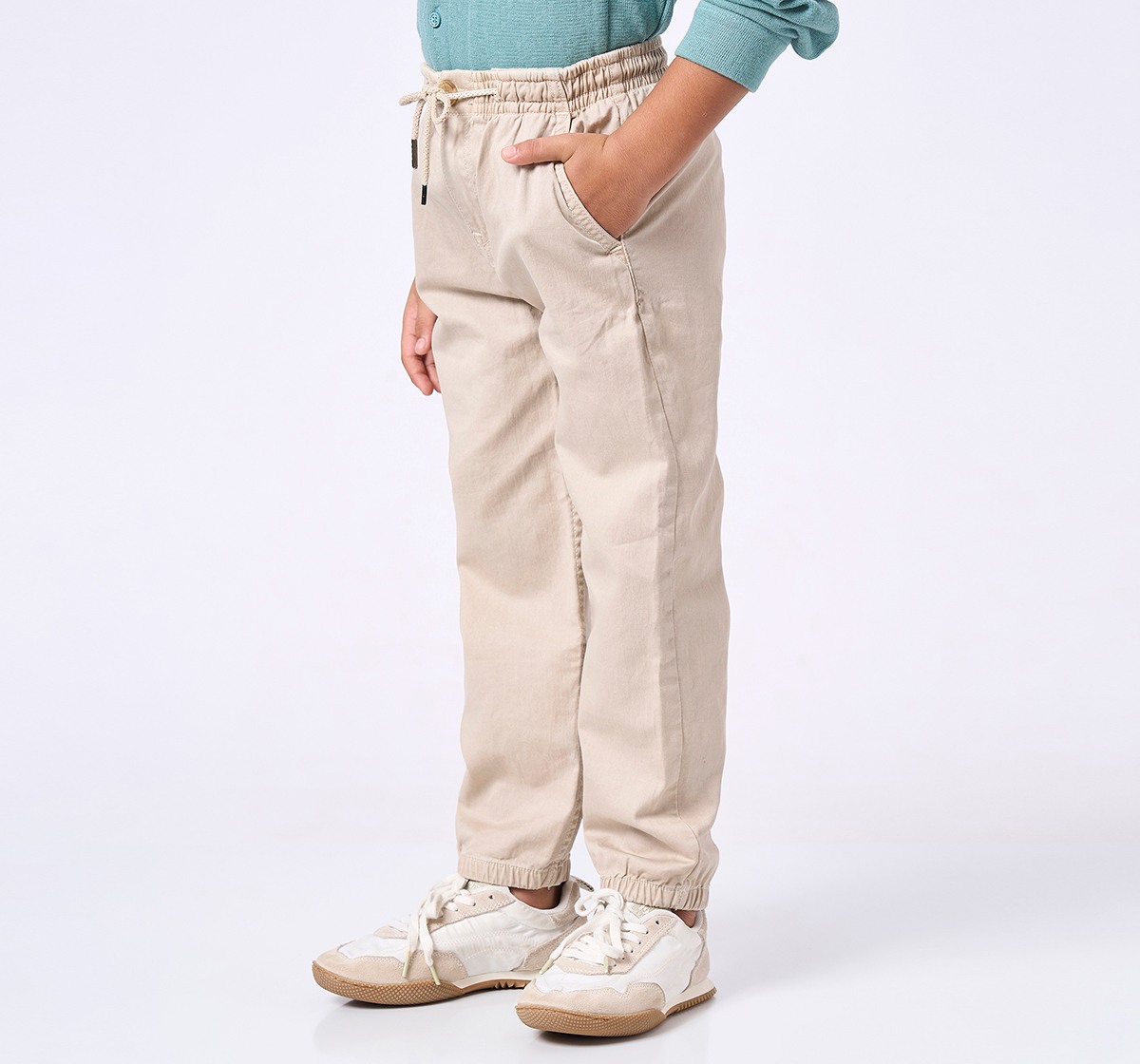 Ed-a-Mamma Kids Boys Joggers Beige