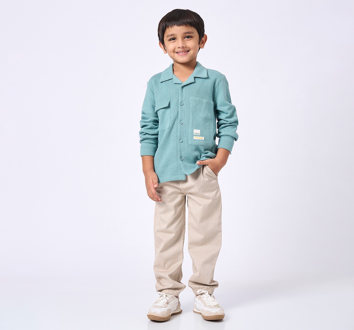 Ed-a-Mamma Kids Boys Joggers Beige