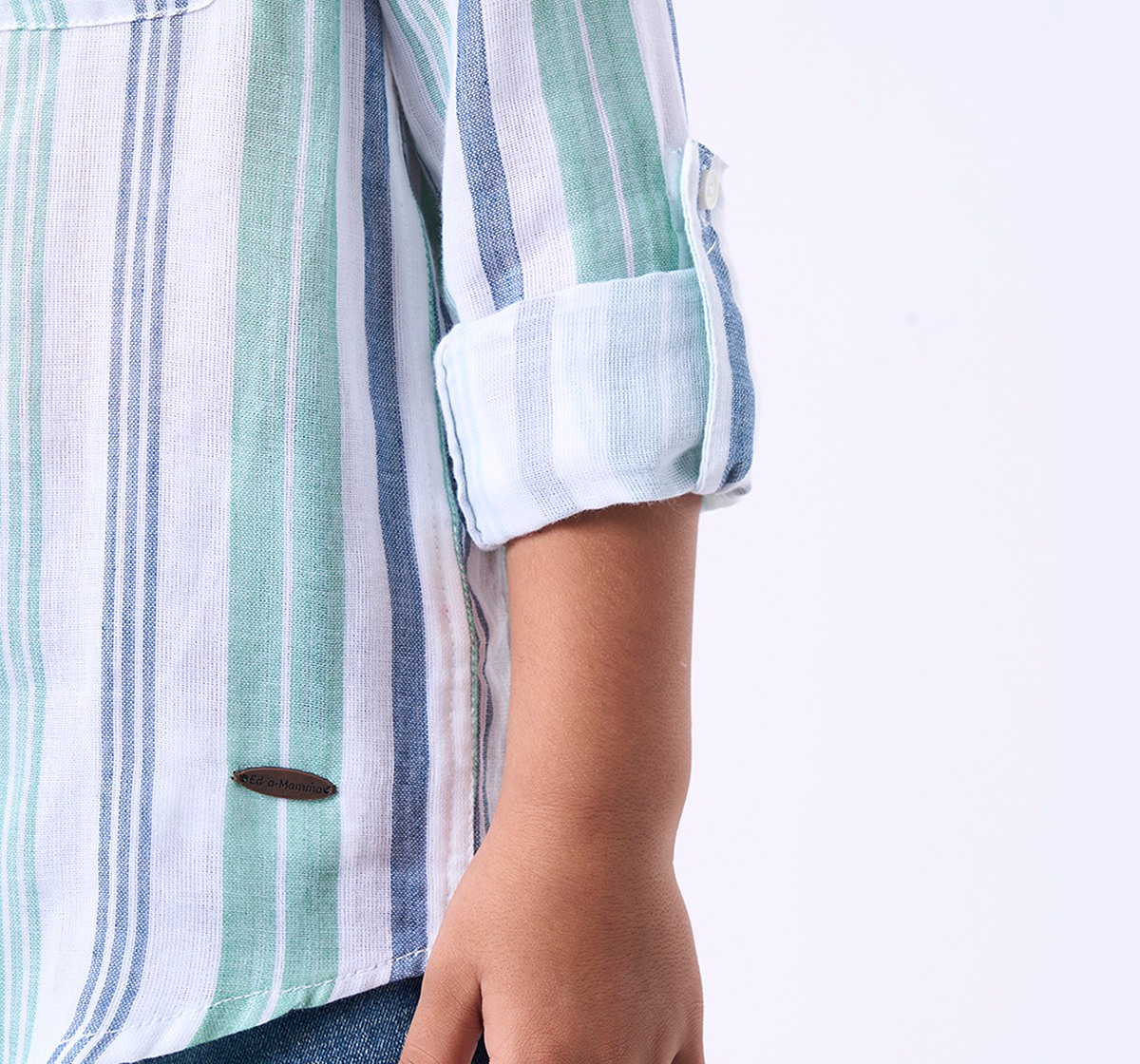 Ed-a-Mamma Kids Boys Shirt Brown