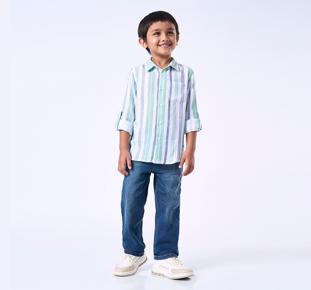 Ed-a-Mamma Kids Boys Shirt Brown