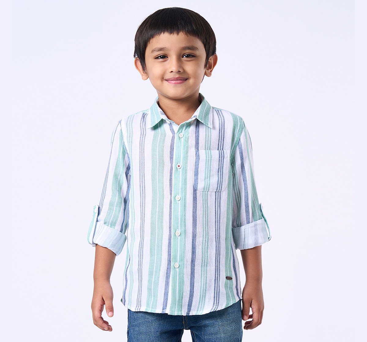 Ed-a-Mamma Kids Boys Shirt Brown