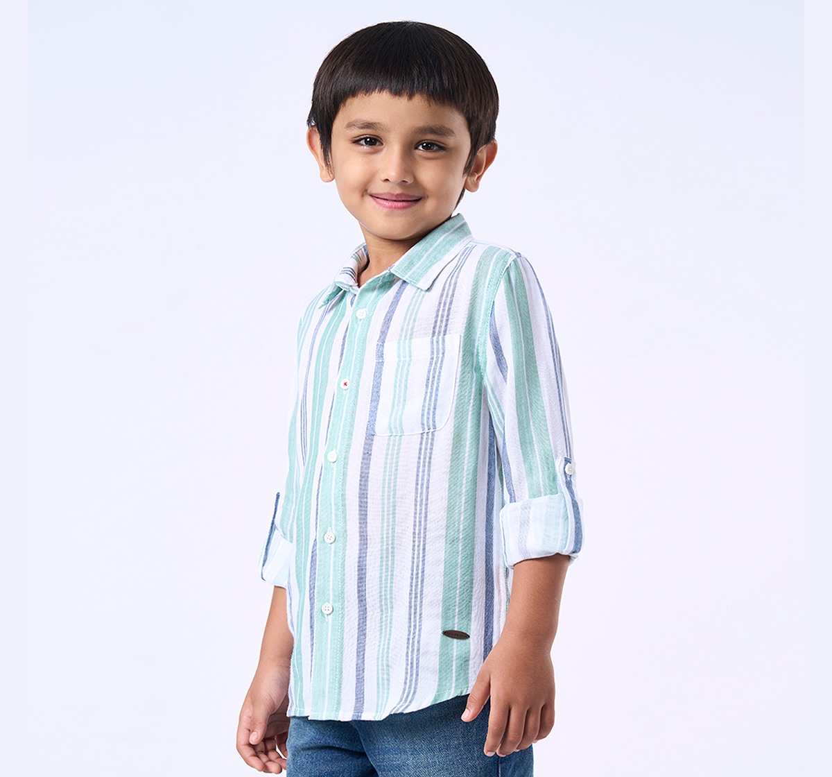 Ed-a-Mamma Kids Boys Shirt Brown