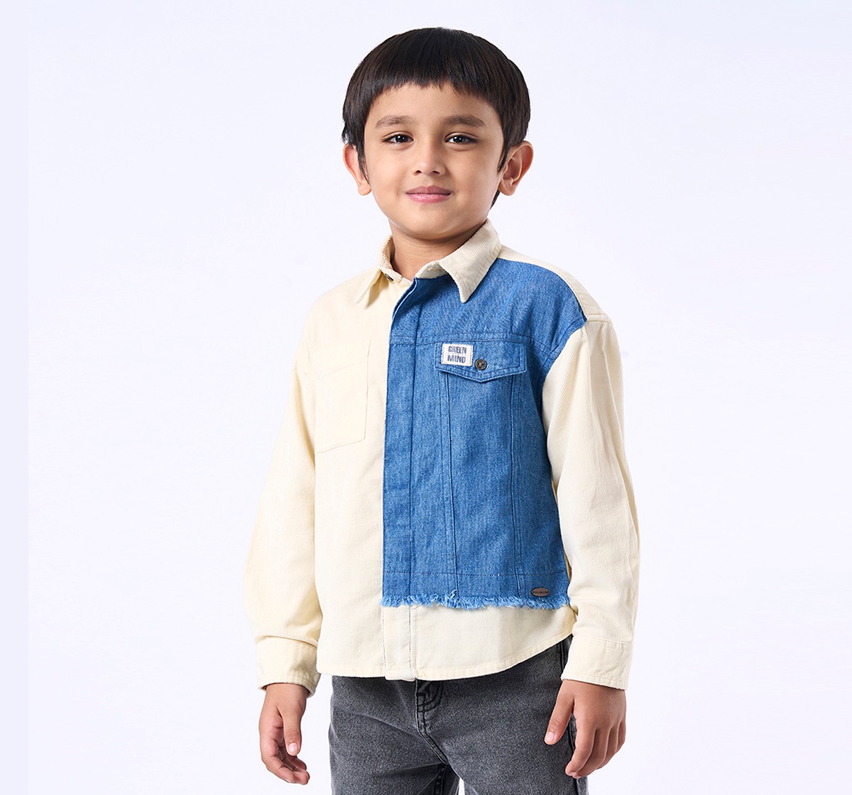 Ed-a-Mamma Kids Boys Shirt Blue